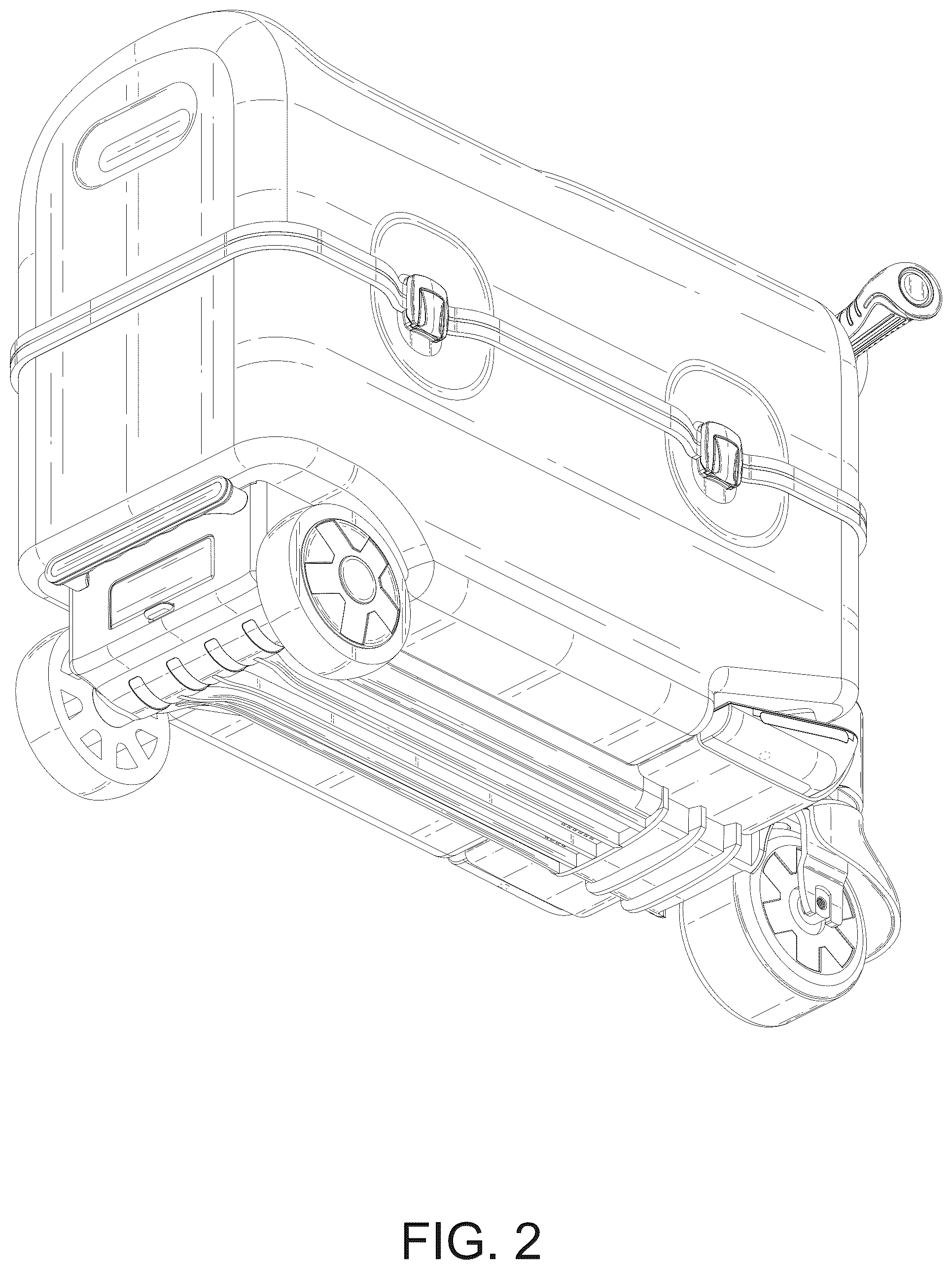 Patent USD1123383 Figure 2 – Luggage