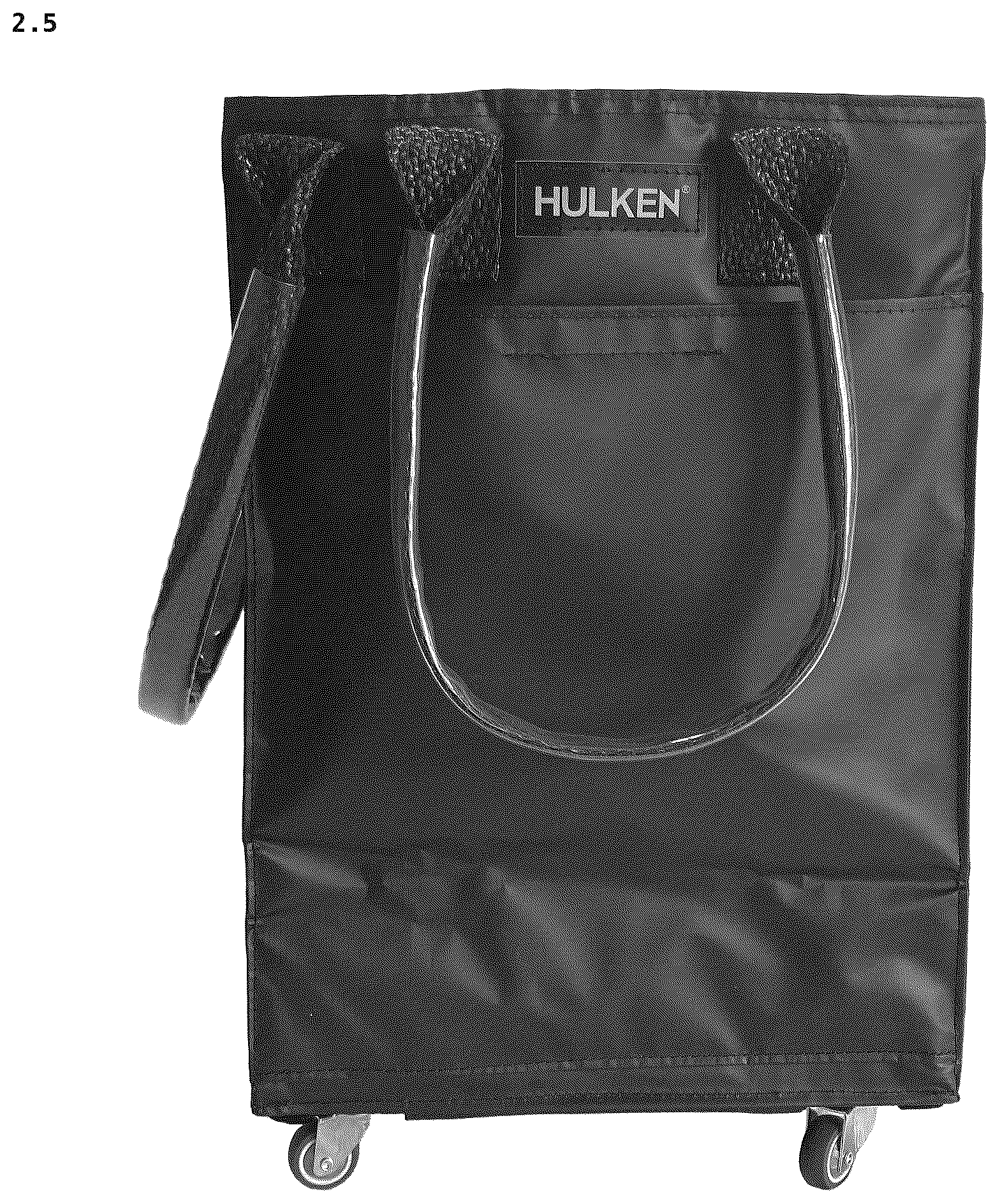 Patent USD1123384 Figure 5 – Cabin bag with wheels