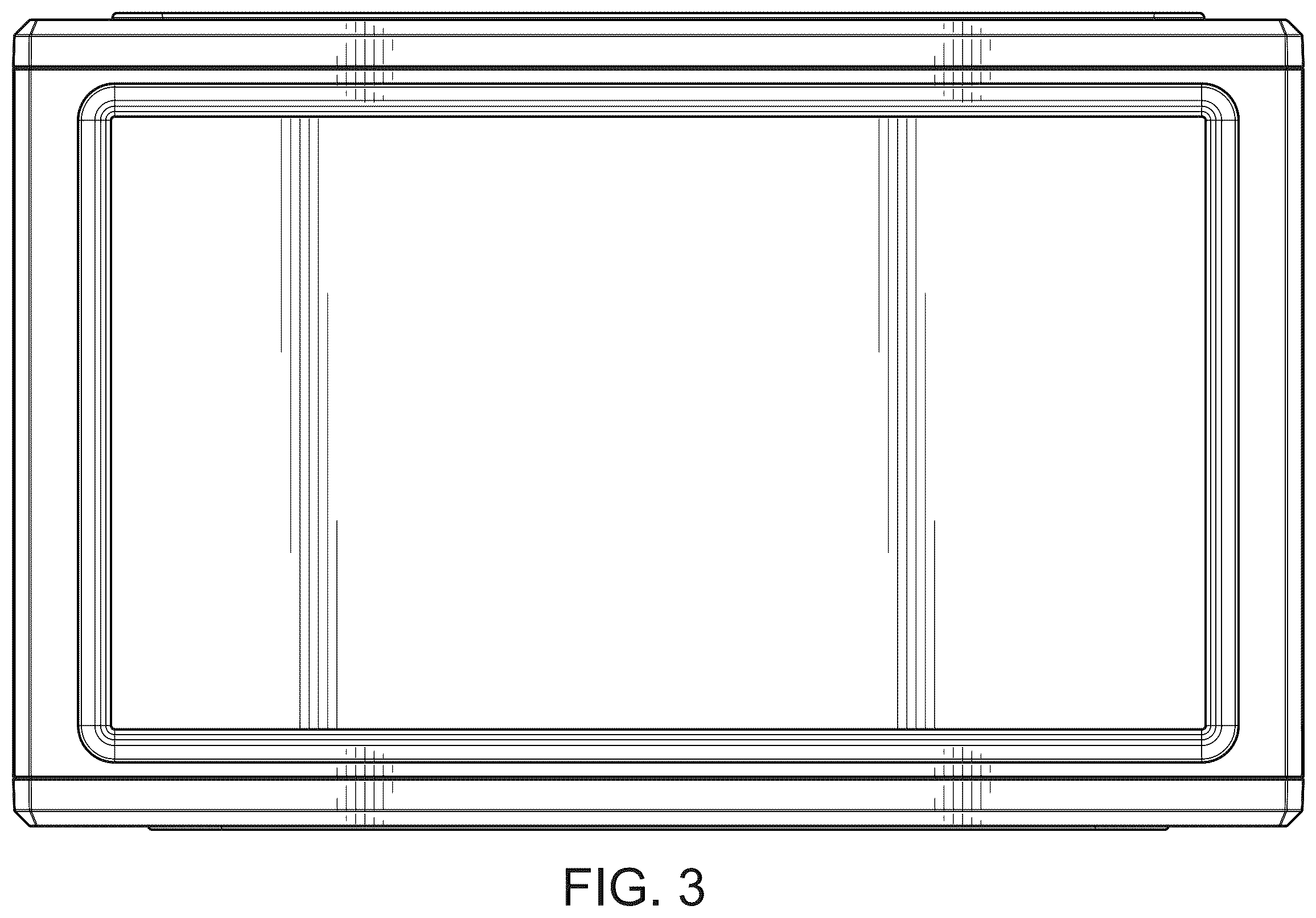 Patent USD1123385 Figure 3 – Shoebox display