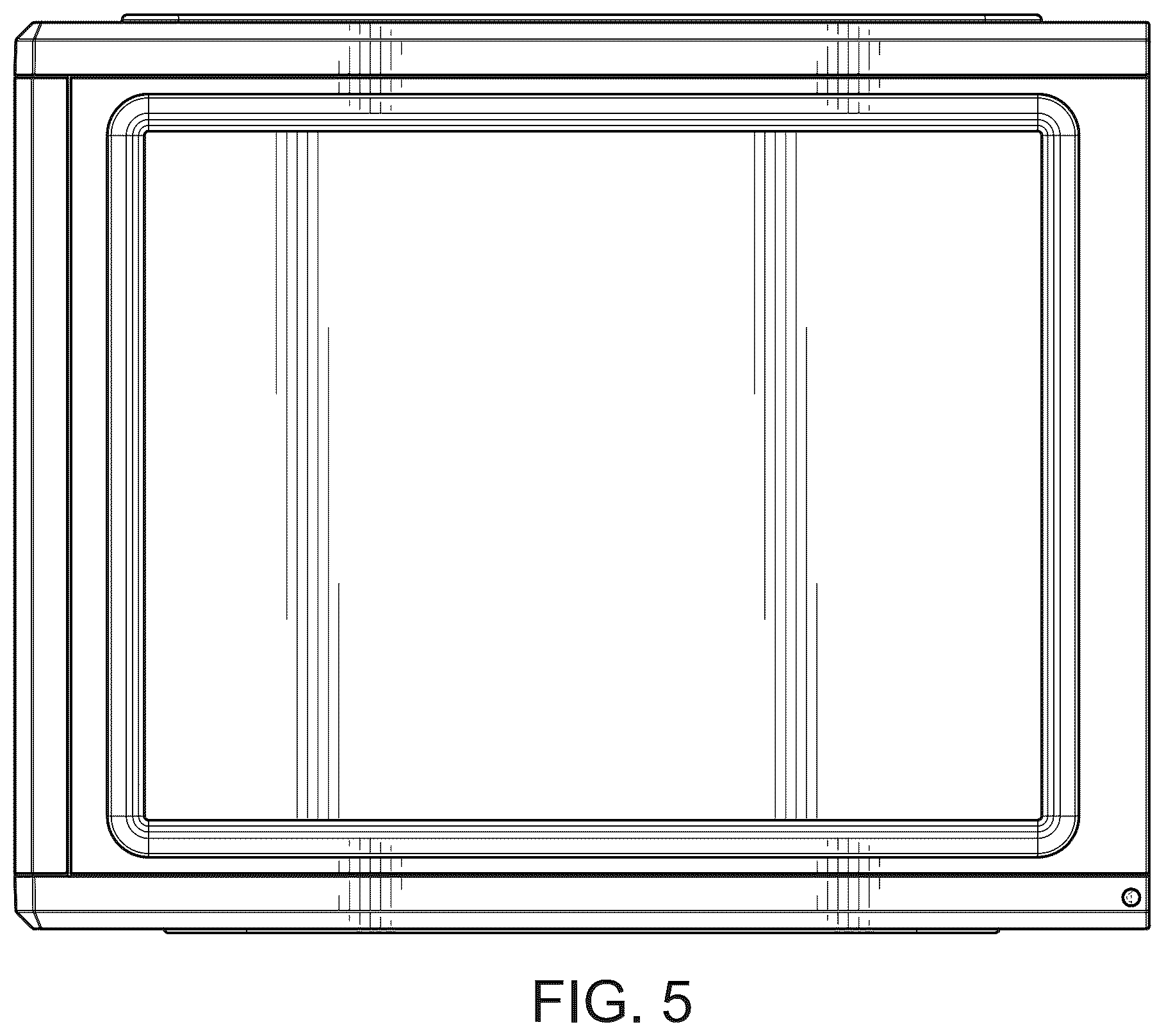 Patent USD1123385 Figure 5 – Shoebox display