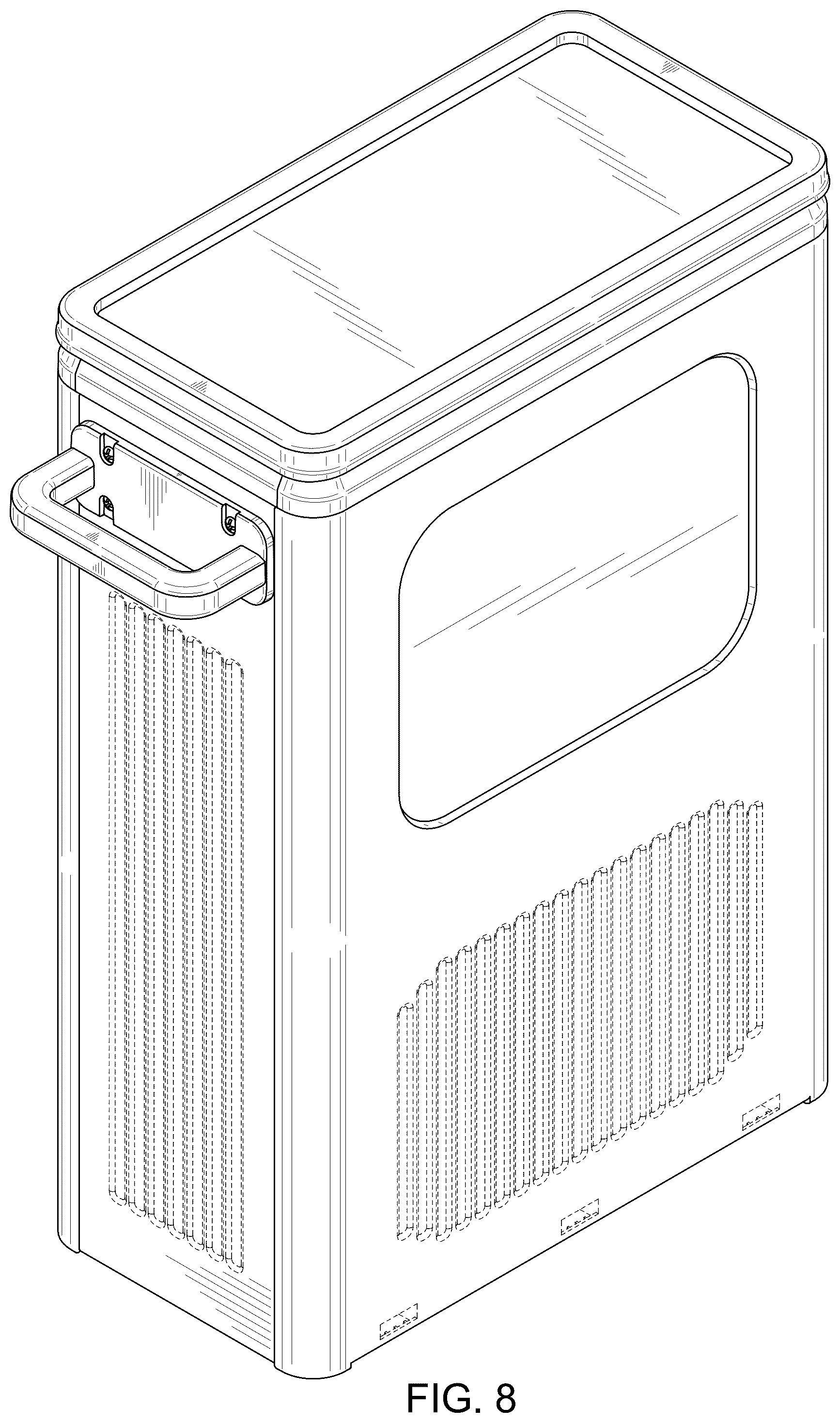 Patent USD1123386 Figure 7 – Storage box