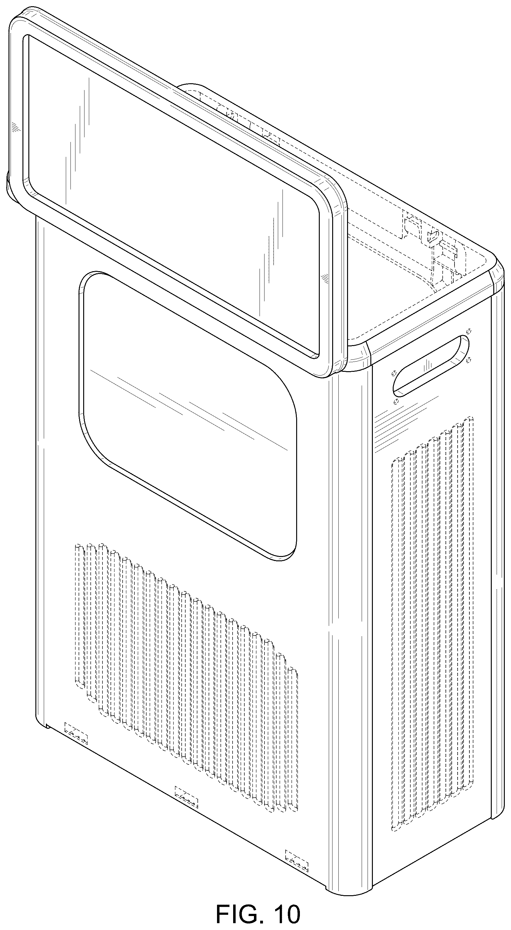Patent USD1123386 Figure 9 – Storage box