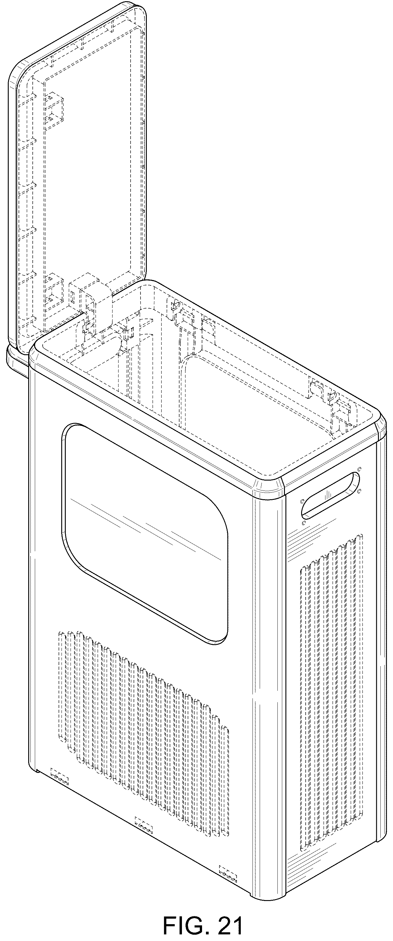 Patent USD1123386 Figure 19 – Storage box
