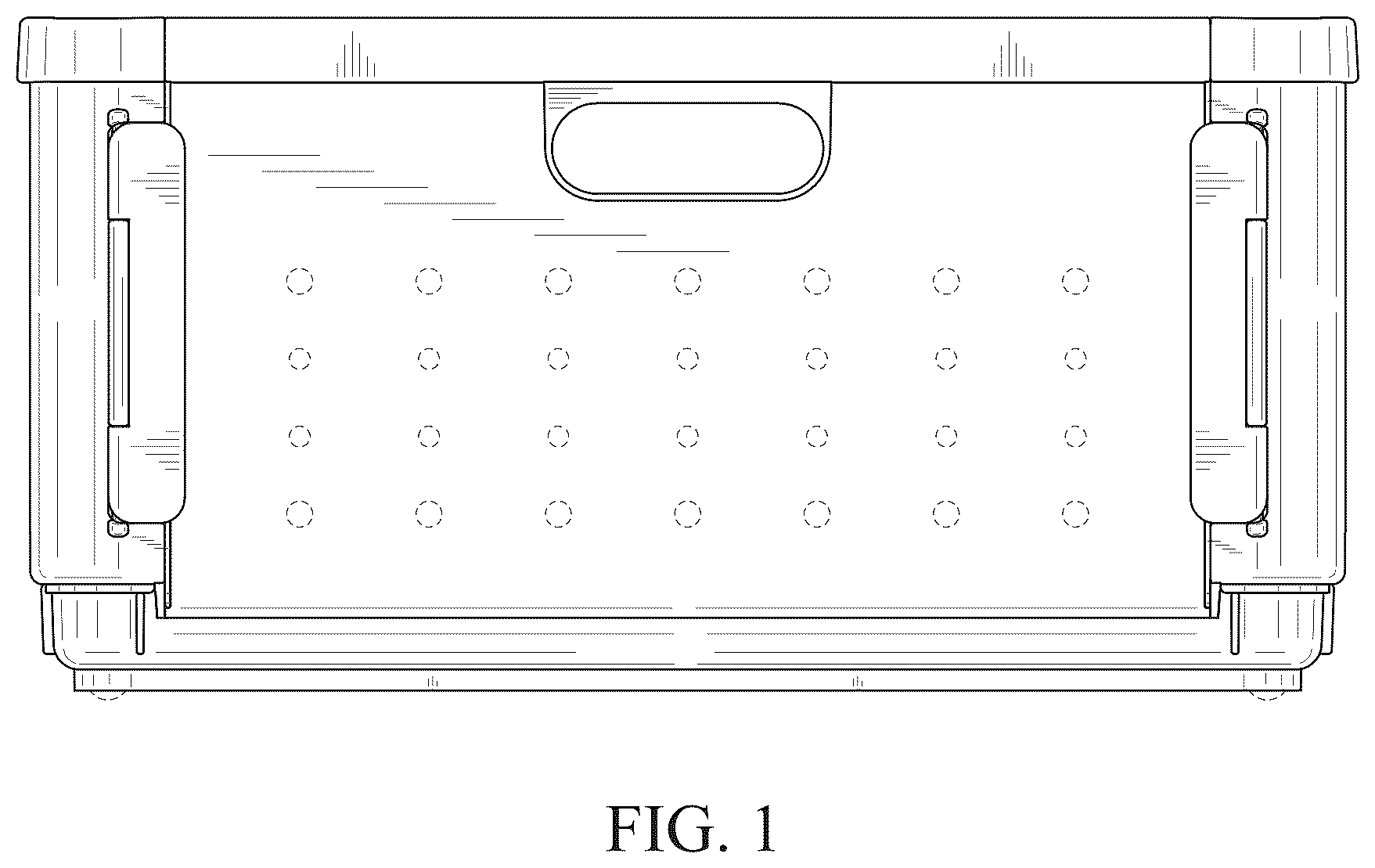 Patent USD1123387 Figure 1 – Storage box