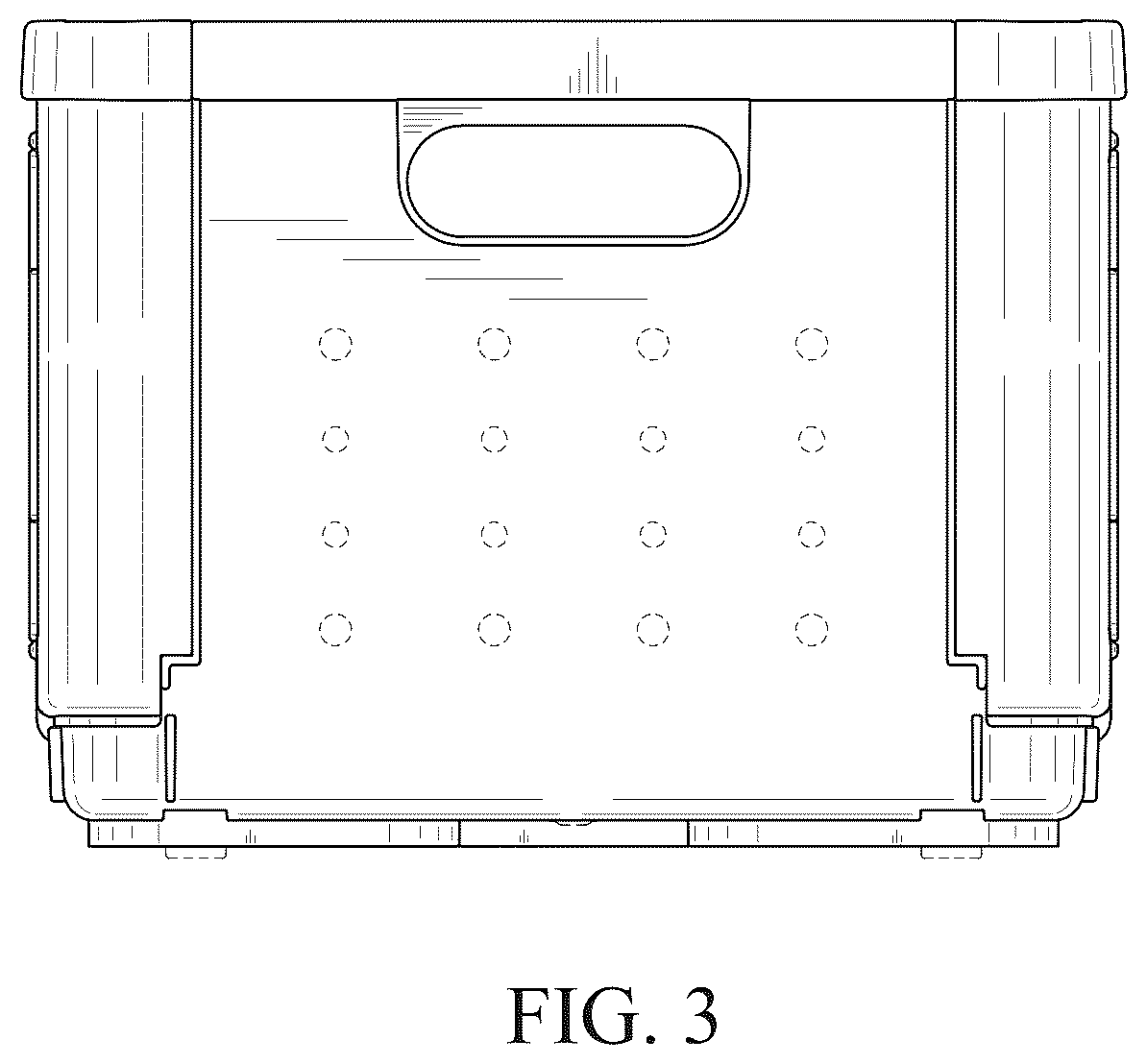 Patent USD1123387 Figure 3 – Storage box
