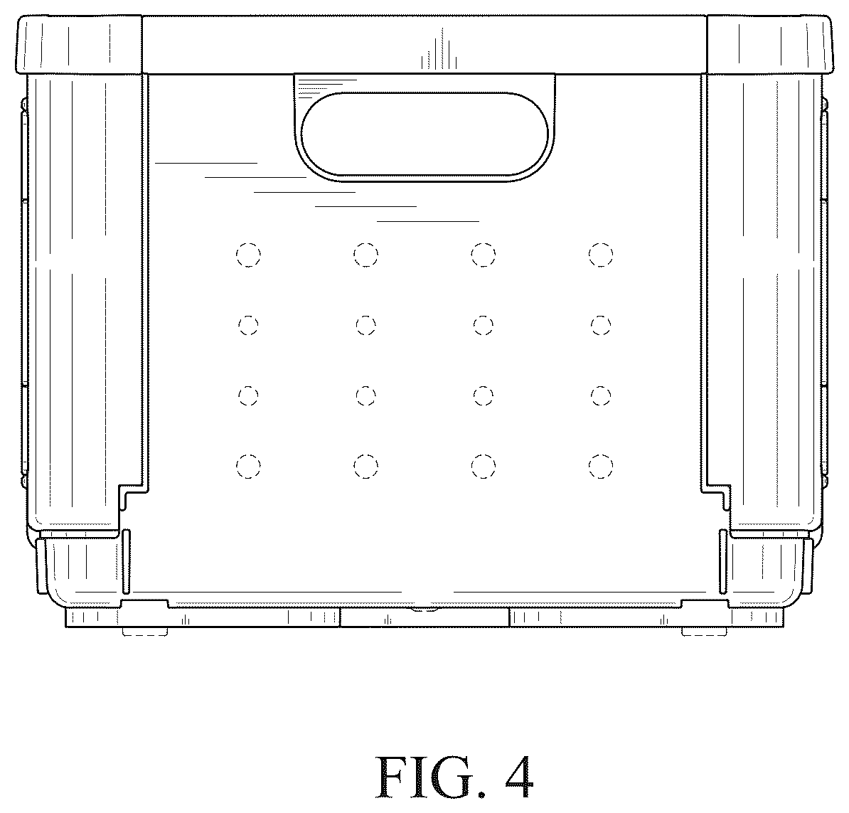 Patent USD1123387 Figure 4 – Storage box