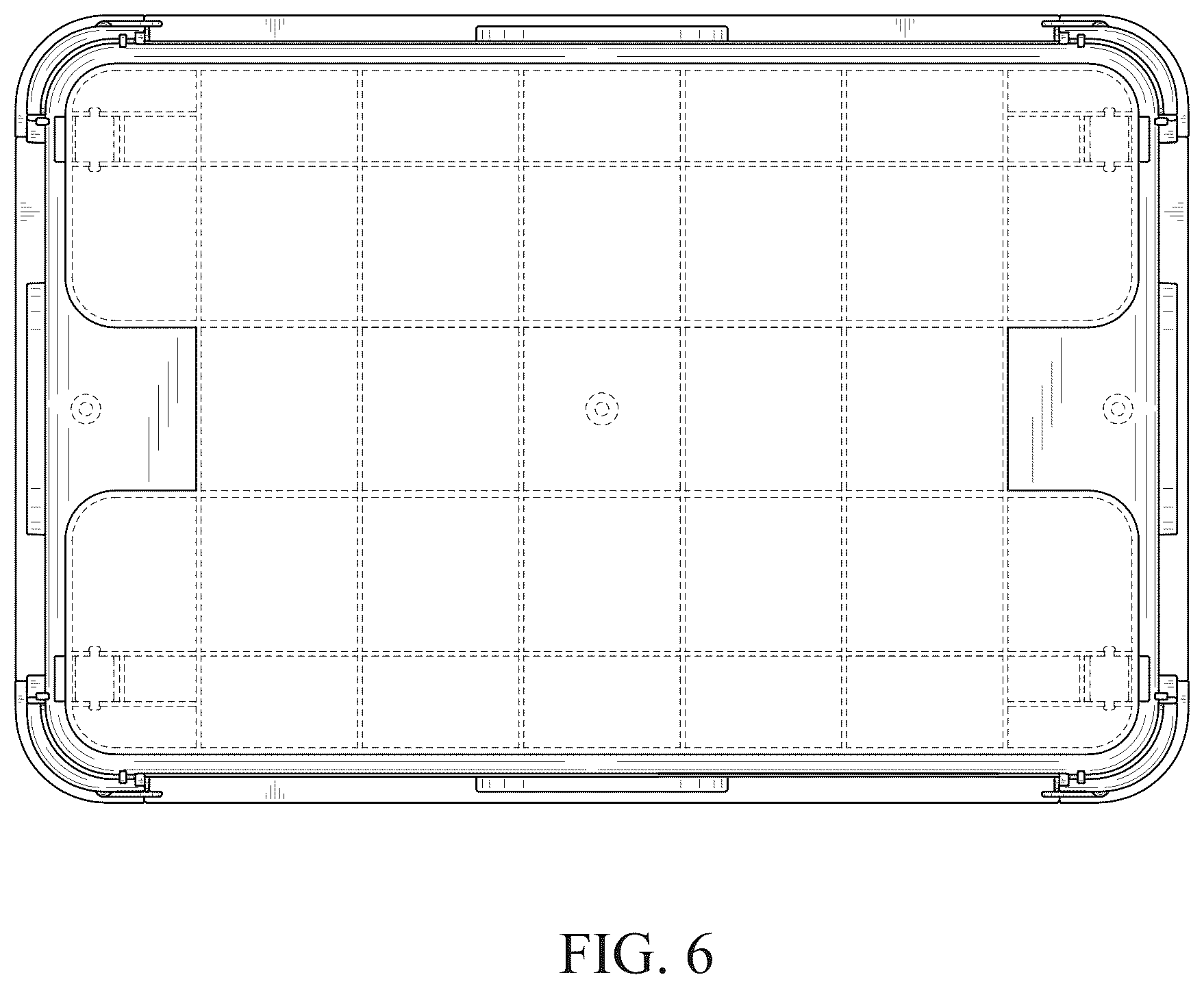 Patent USD1123387 Figure 6 – Storage box