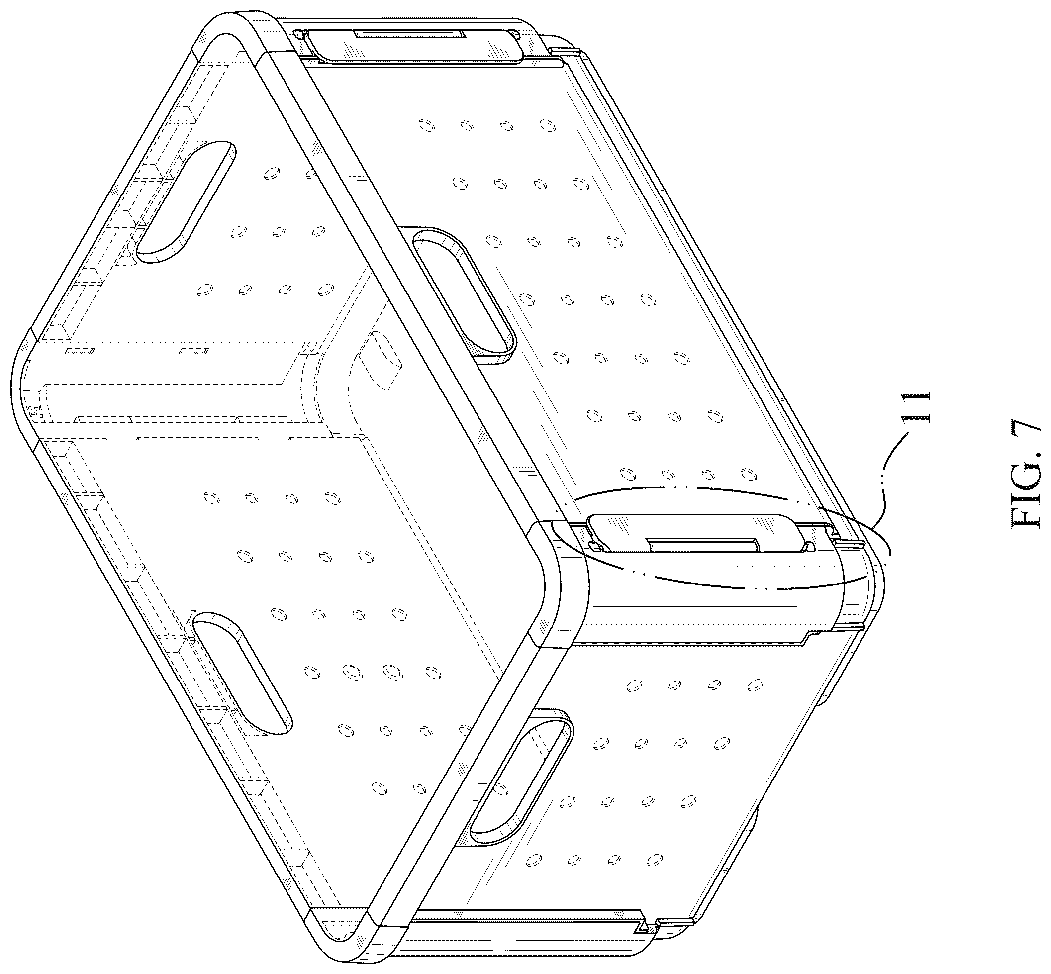 Patent USD1123387 Figure 7 – Storage box