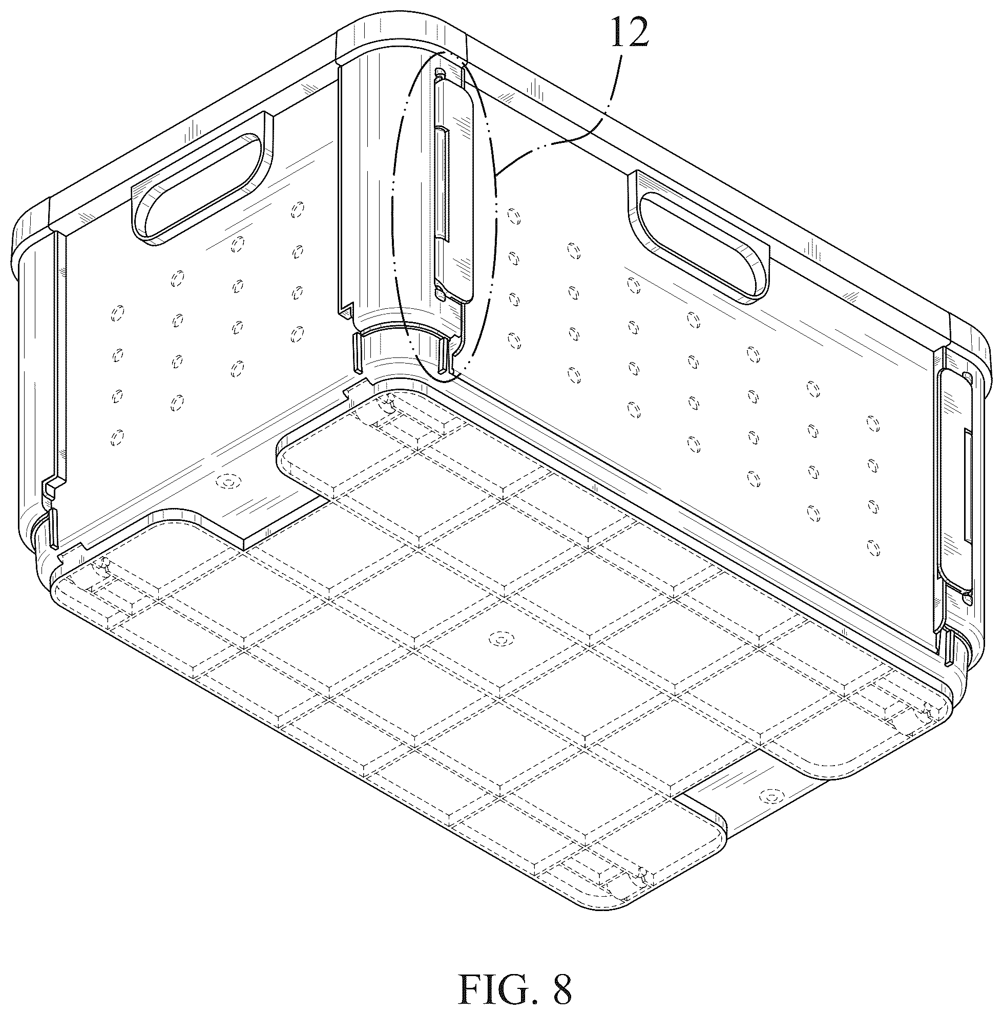 Patent USD1123387 Figure 8 – Storage box