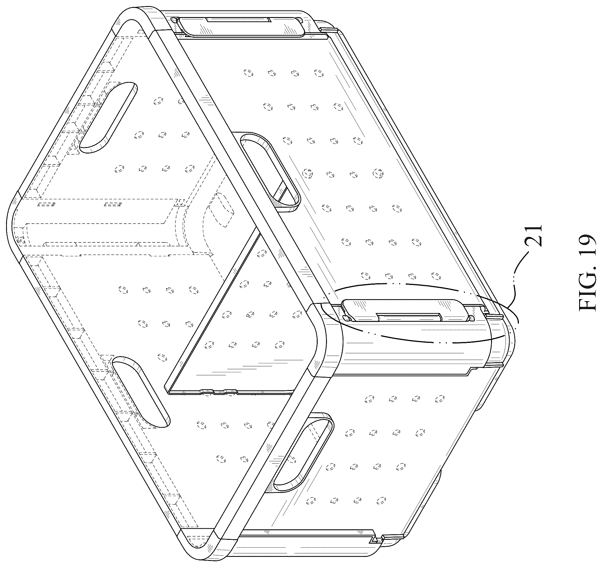 Patent USD1123387 Figure 19 – Storage box