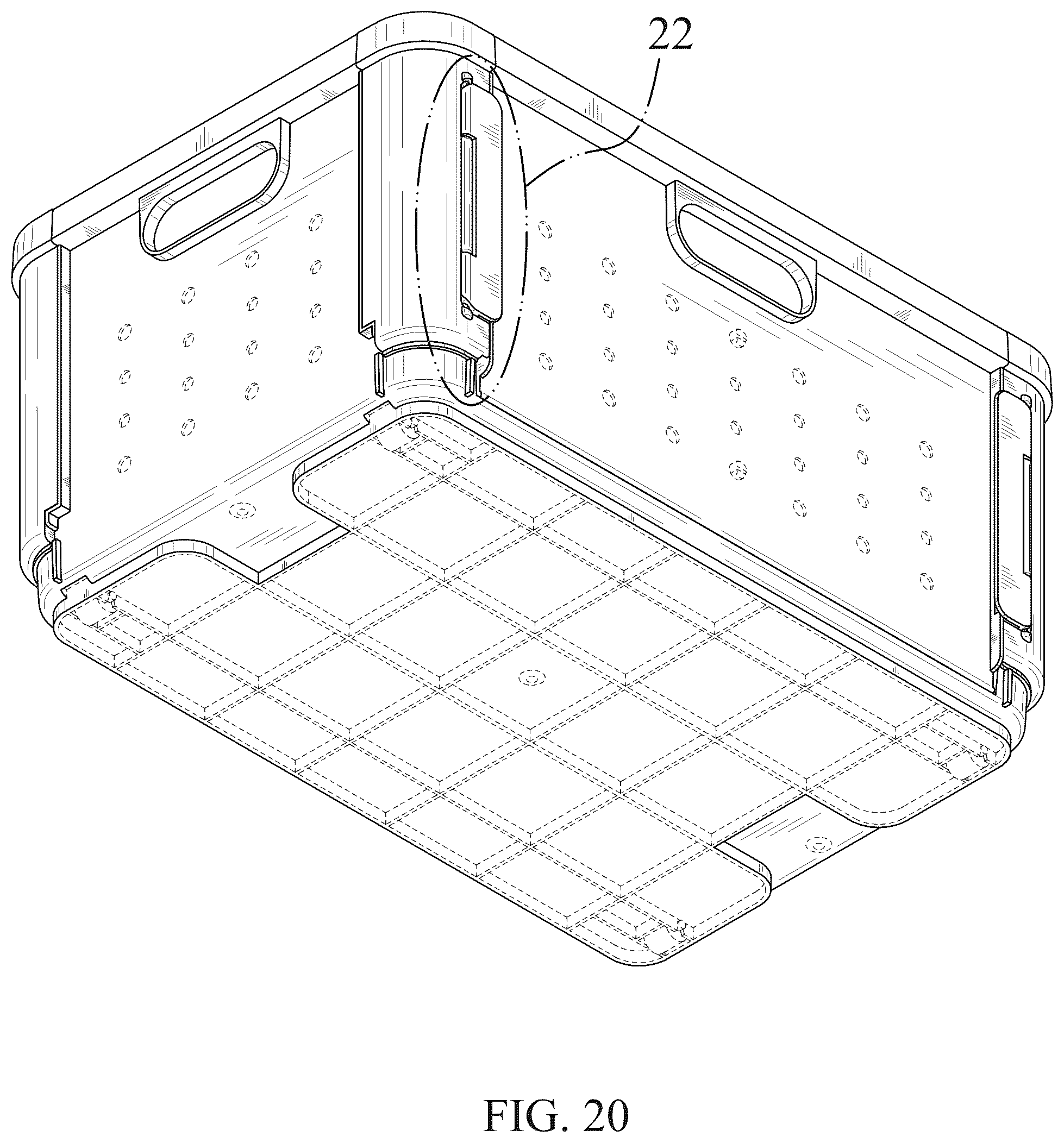 Patent USD1123387 Figure 20 – Storage box