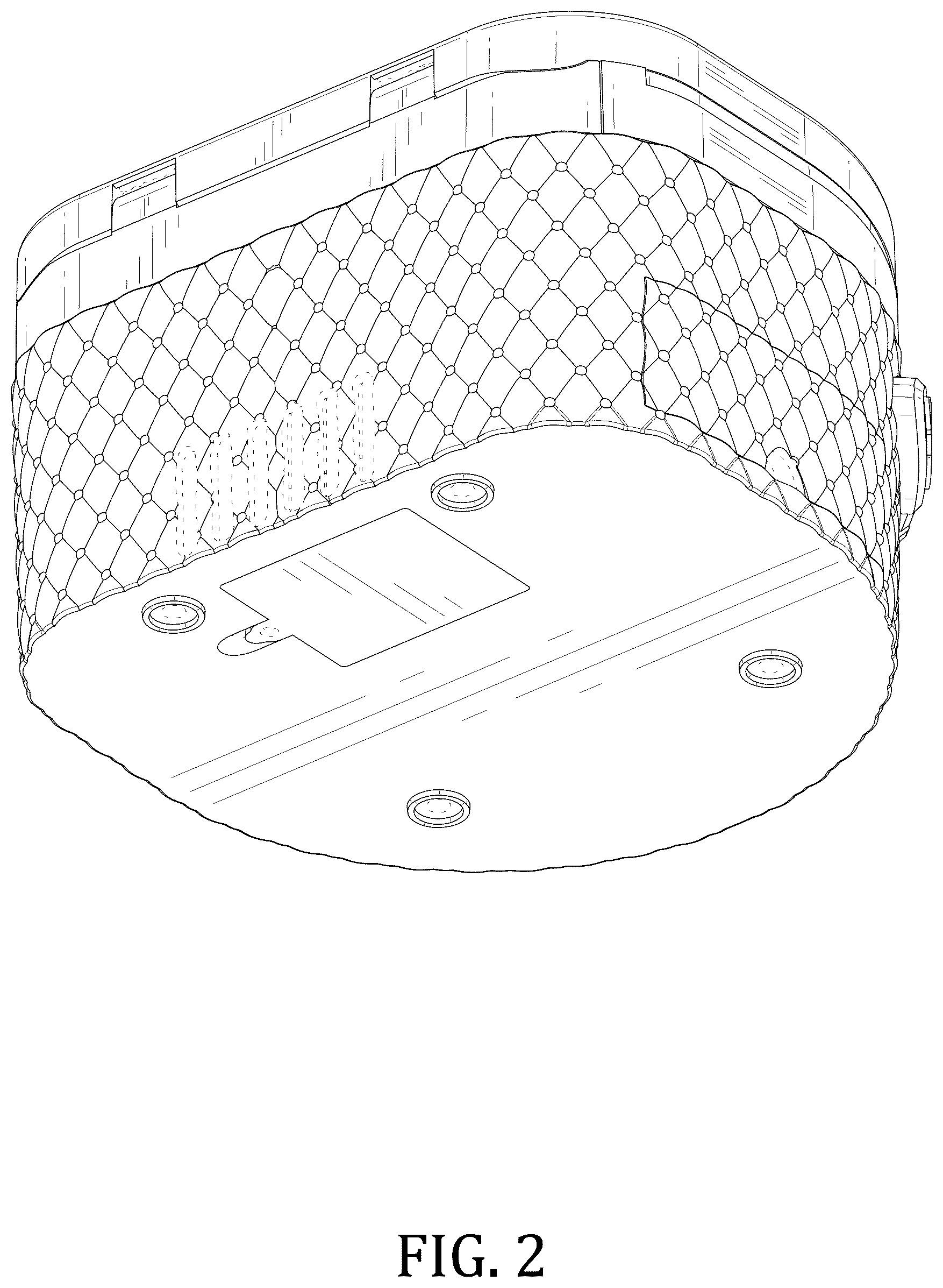 Patent USD1123388 Figure 2 – Makeup box