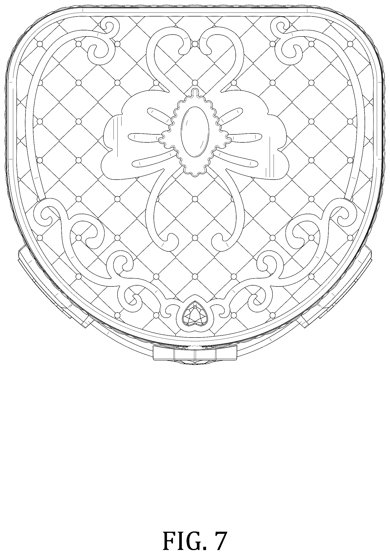 Patent USD1123388 Figure 7 – Makeup box