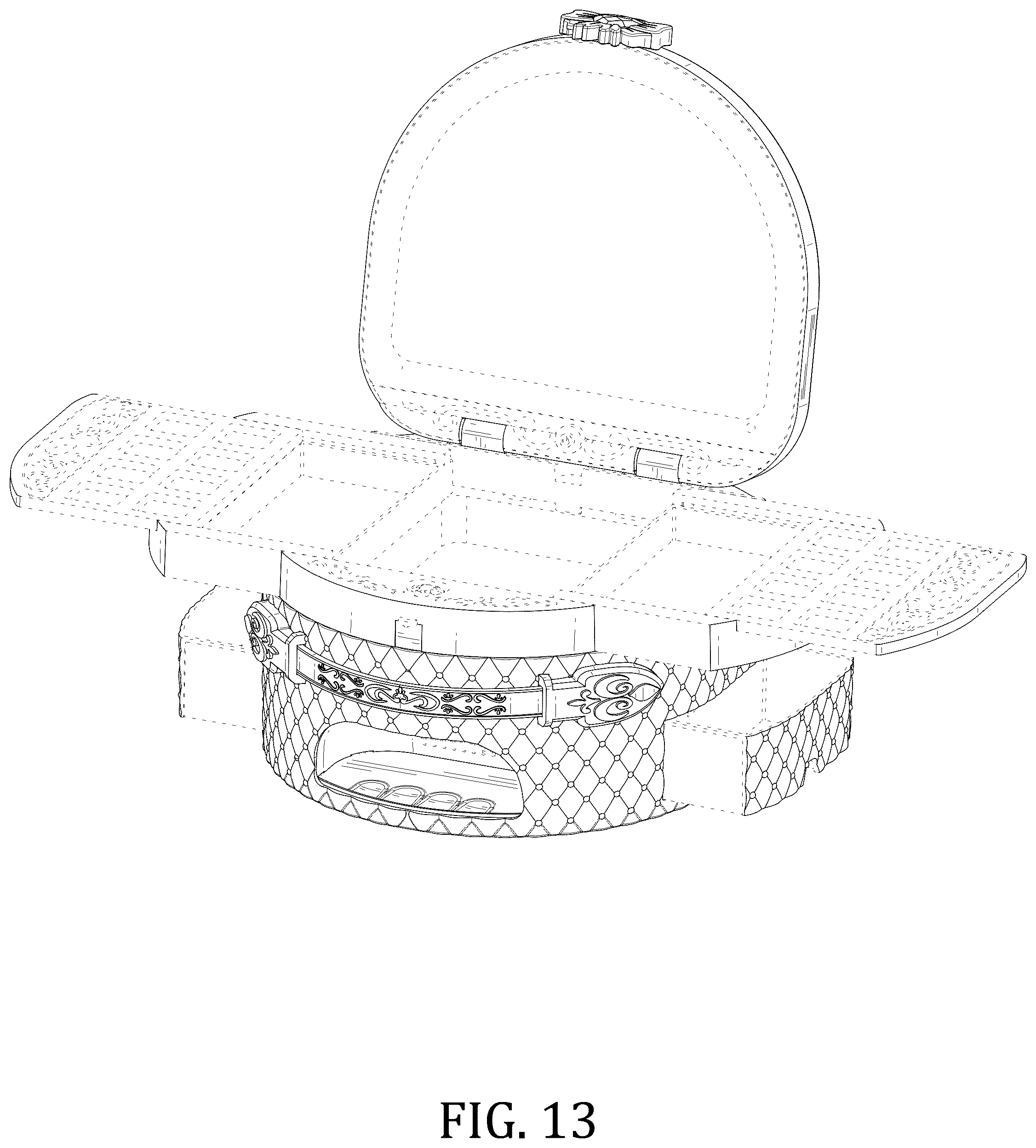 Patent USD1123388 Figure 13 – Makeup box