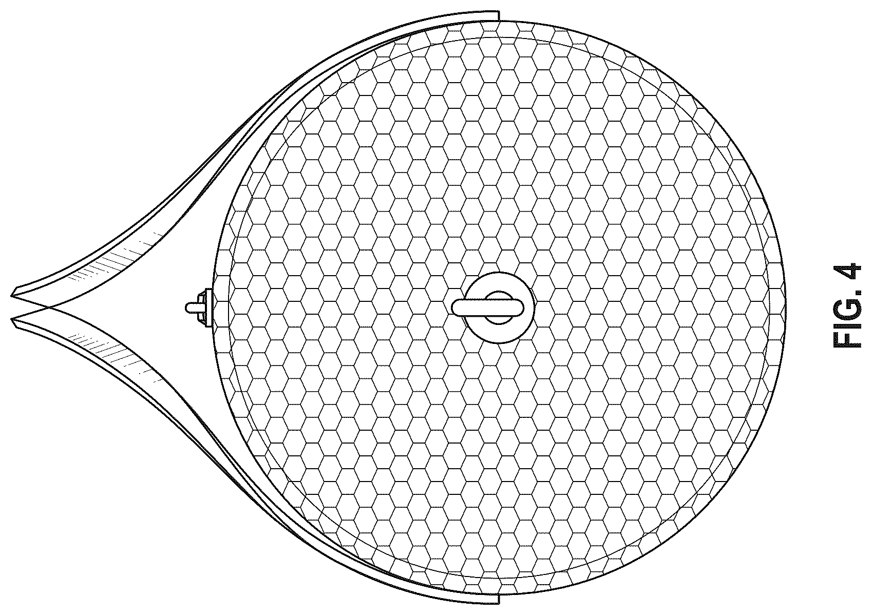 Patent USD1123389 Figure 4 – Mesh duffle bag