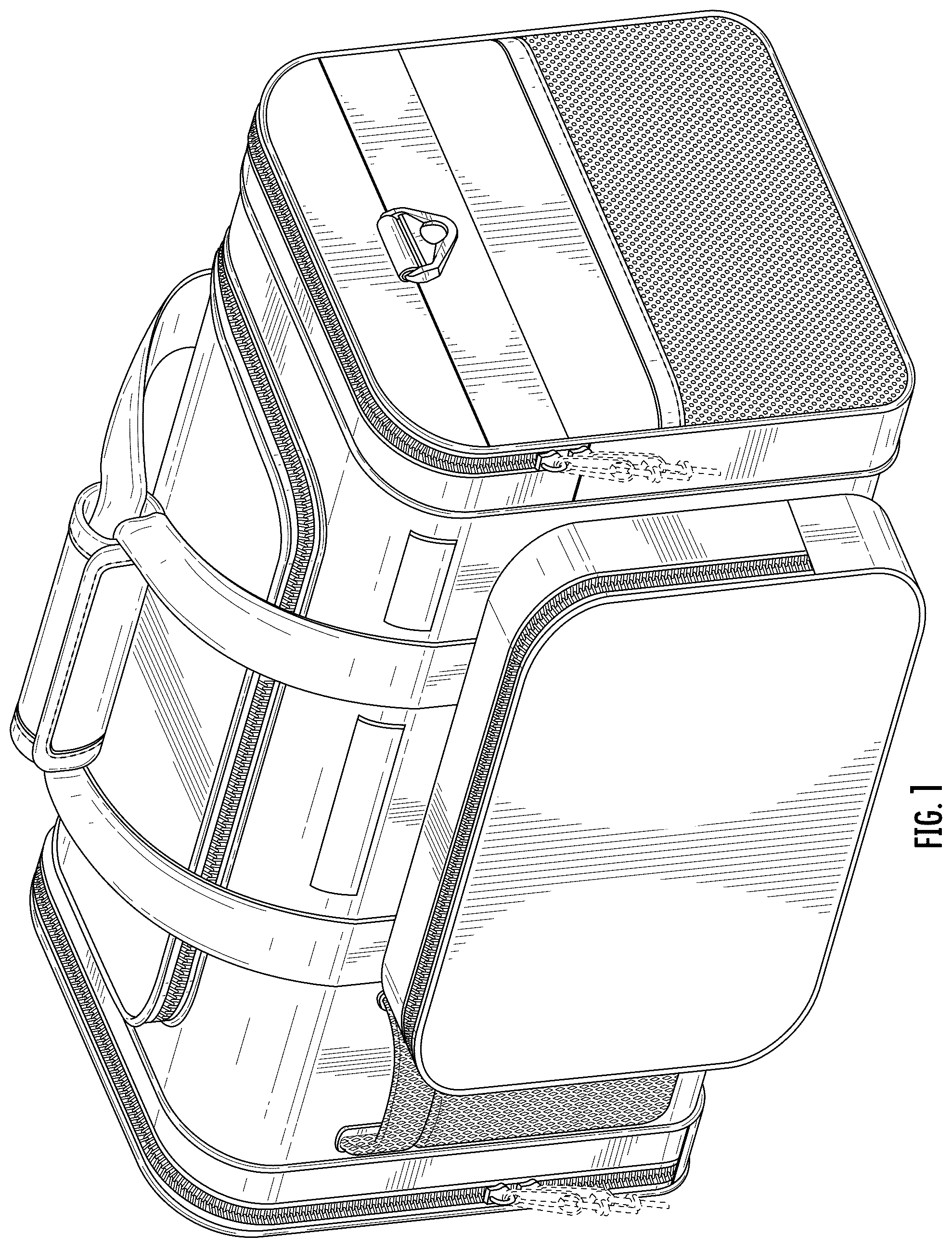Patent USD1123390 Figure 1 – Bag
