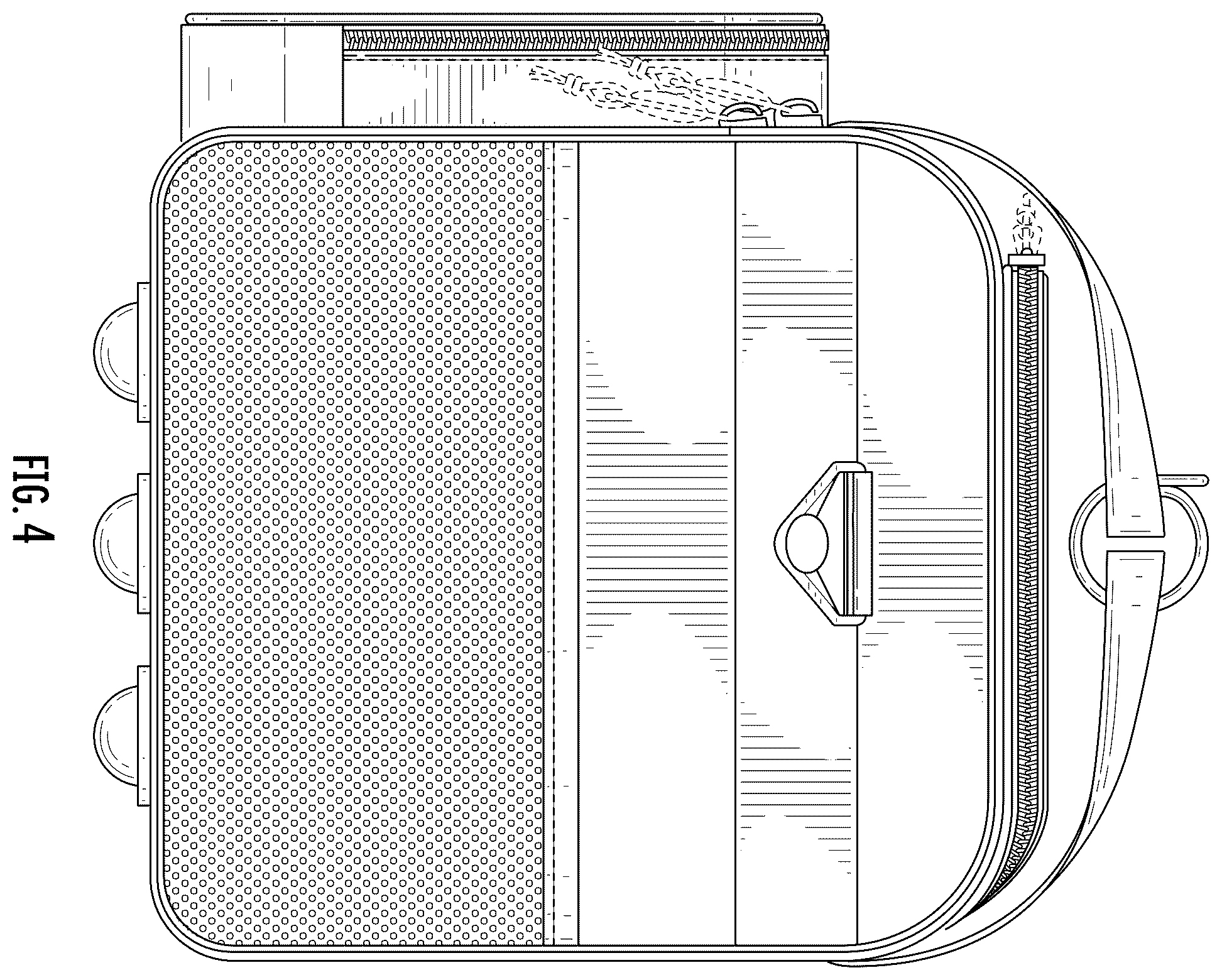 Patent USD1123390 Figure 4 – Bag