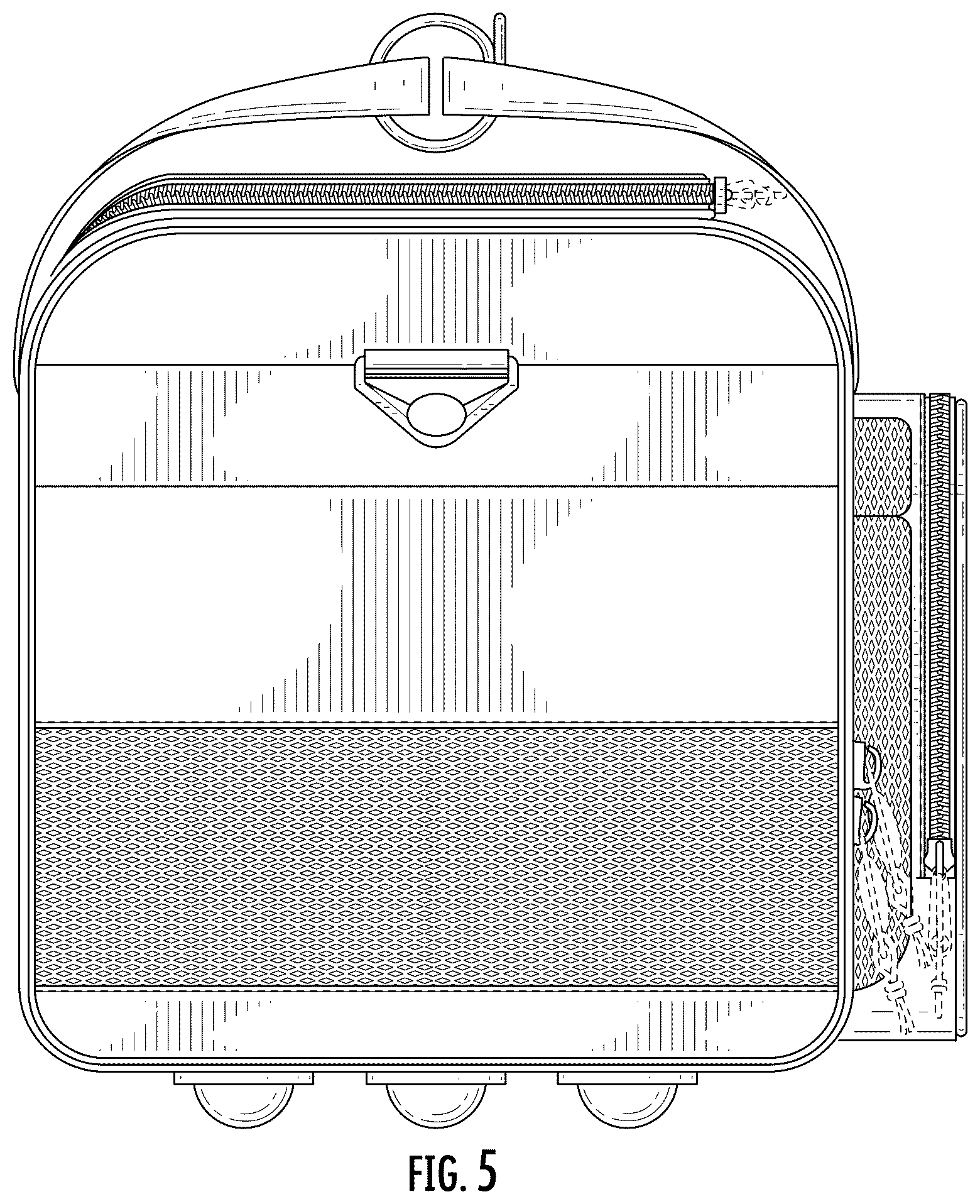 Patent USD1123390 Figure 5 – Bag