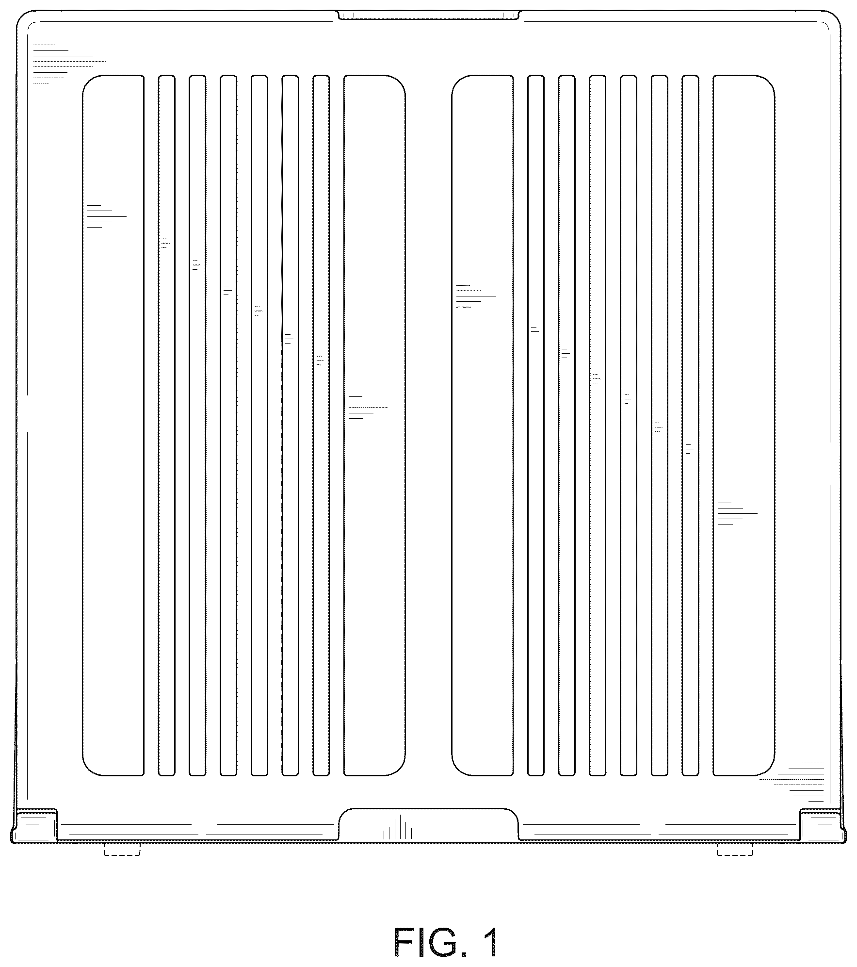 Patent USD1123391 Figure 1 – Storage box