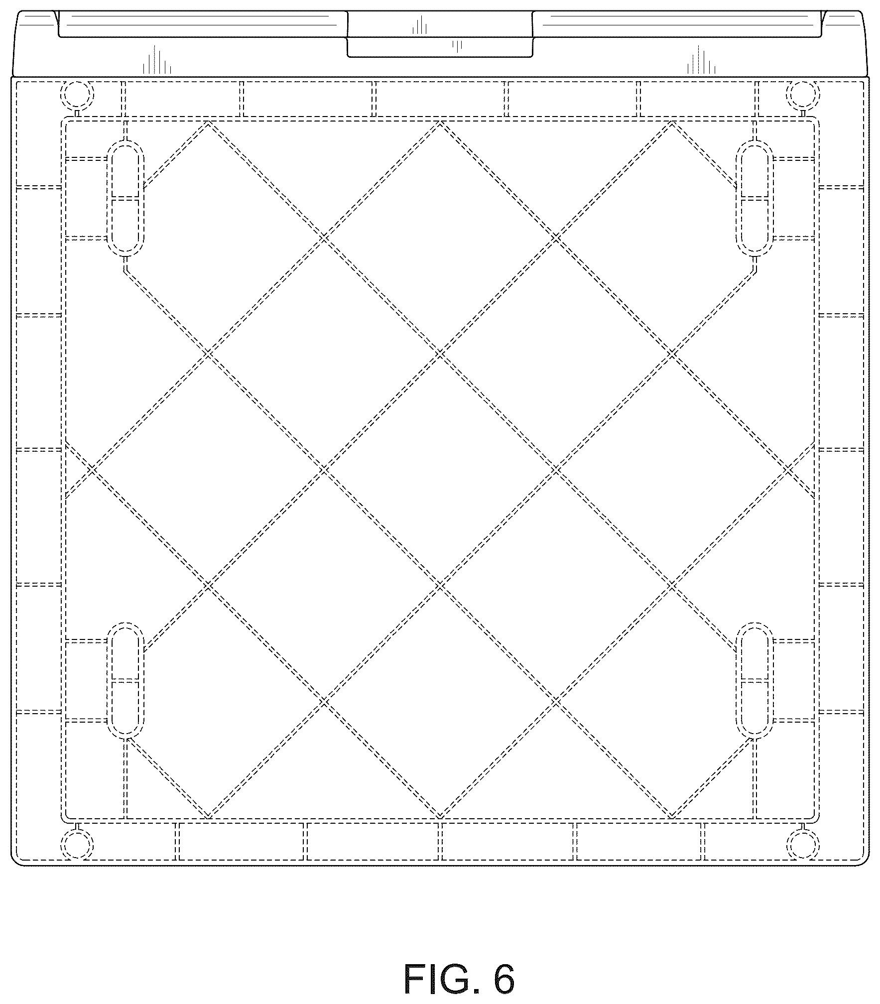 Patent USD1123391 Figure 6 – Storage box