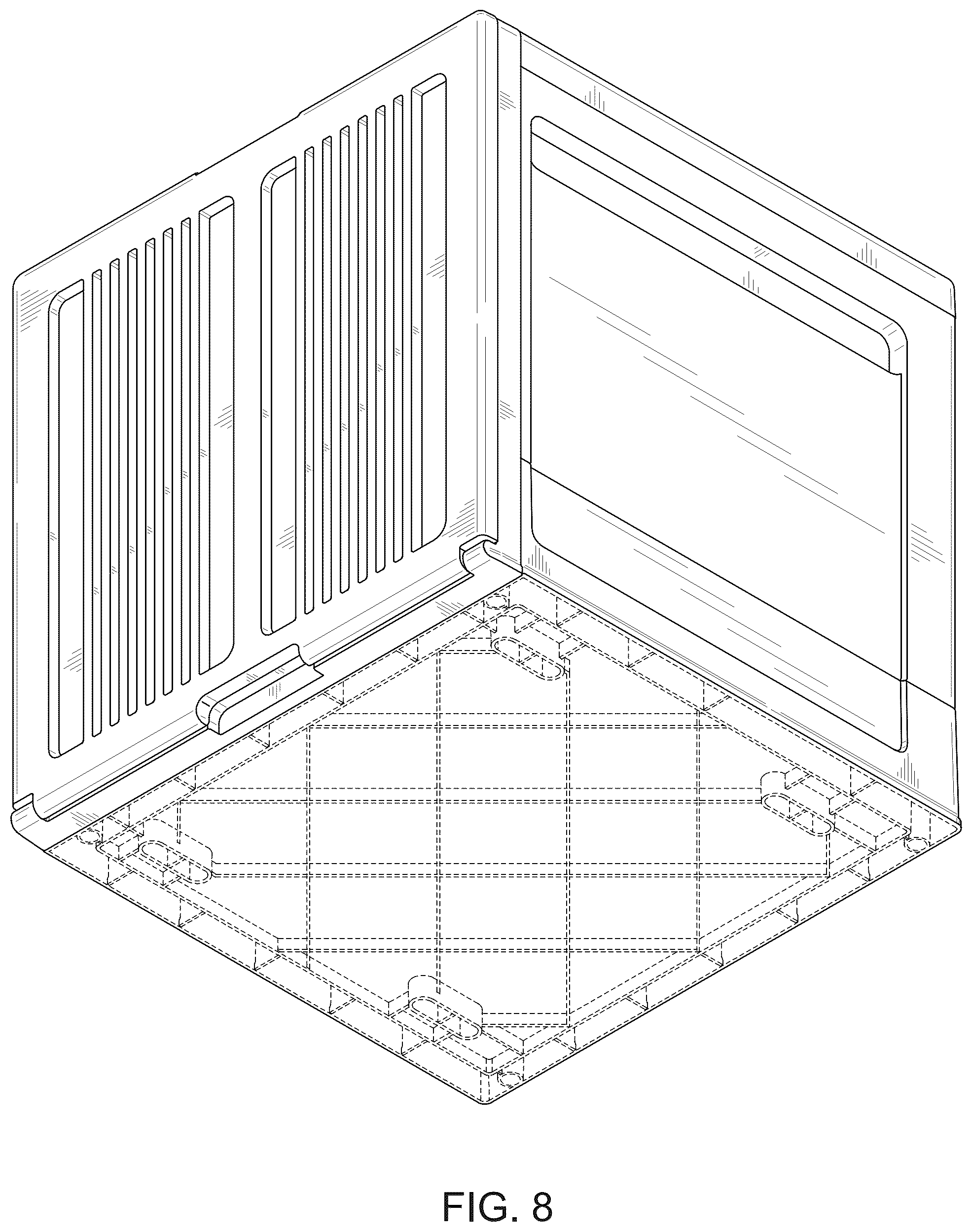 Patent USD1123391 Figure 8 – Storage box