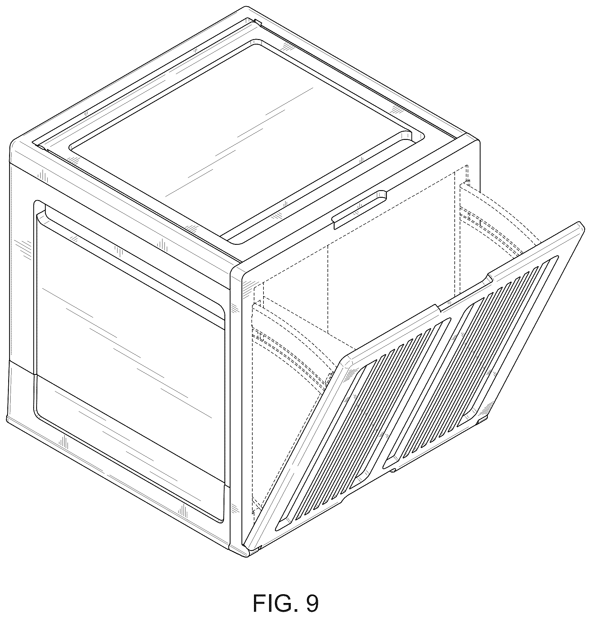 Patent USD1123391 Figure 9 – Storage box