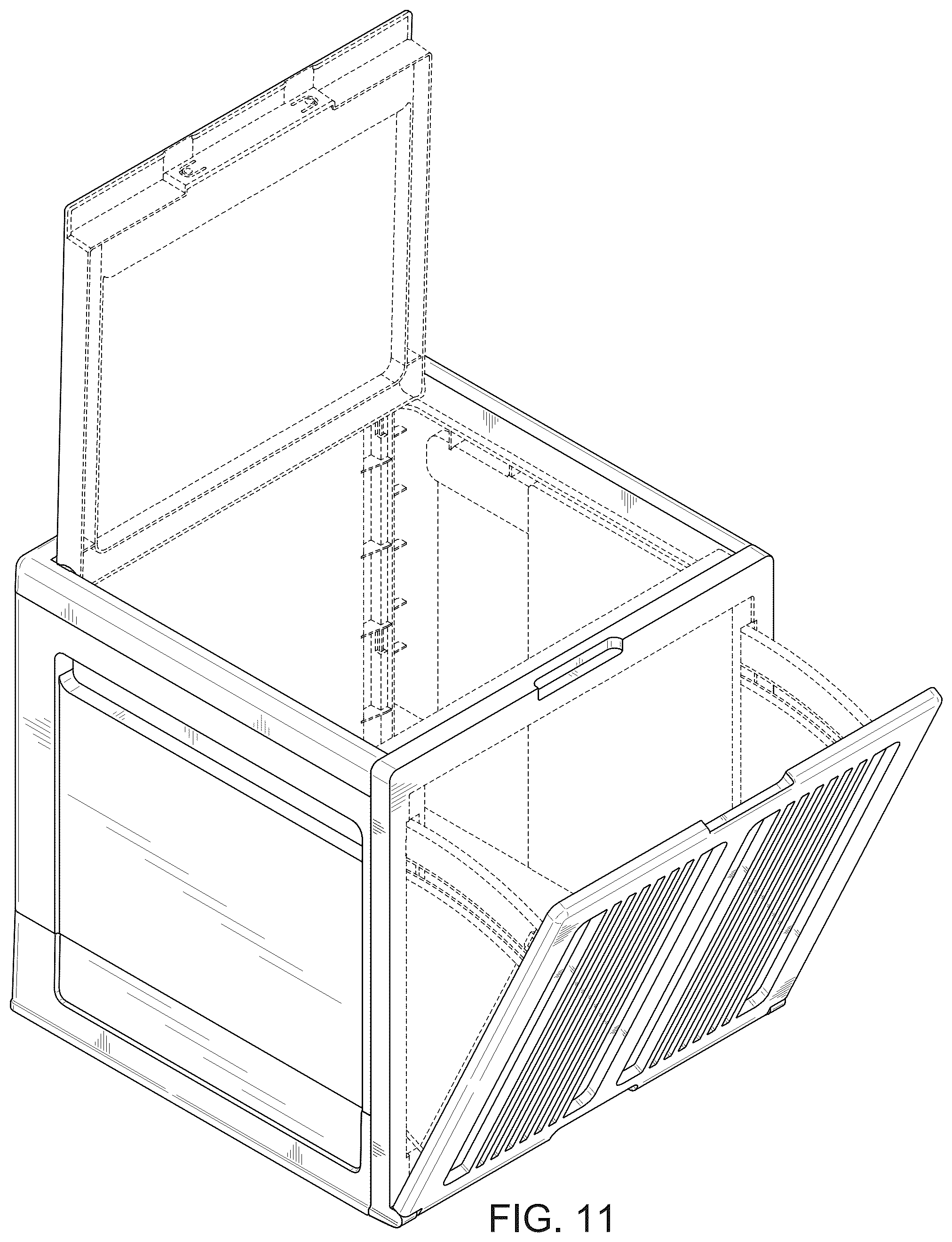 Patent USD1123391 Figure 11 – Storage box