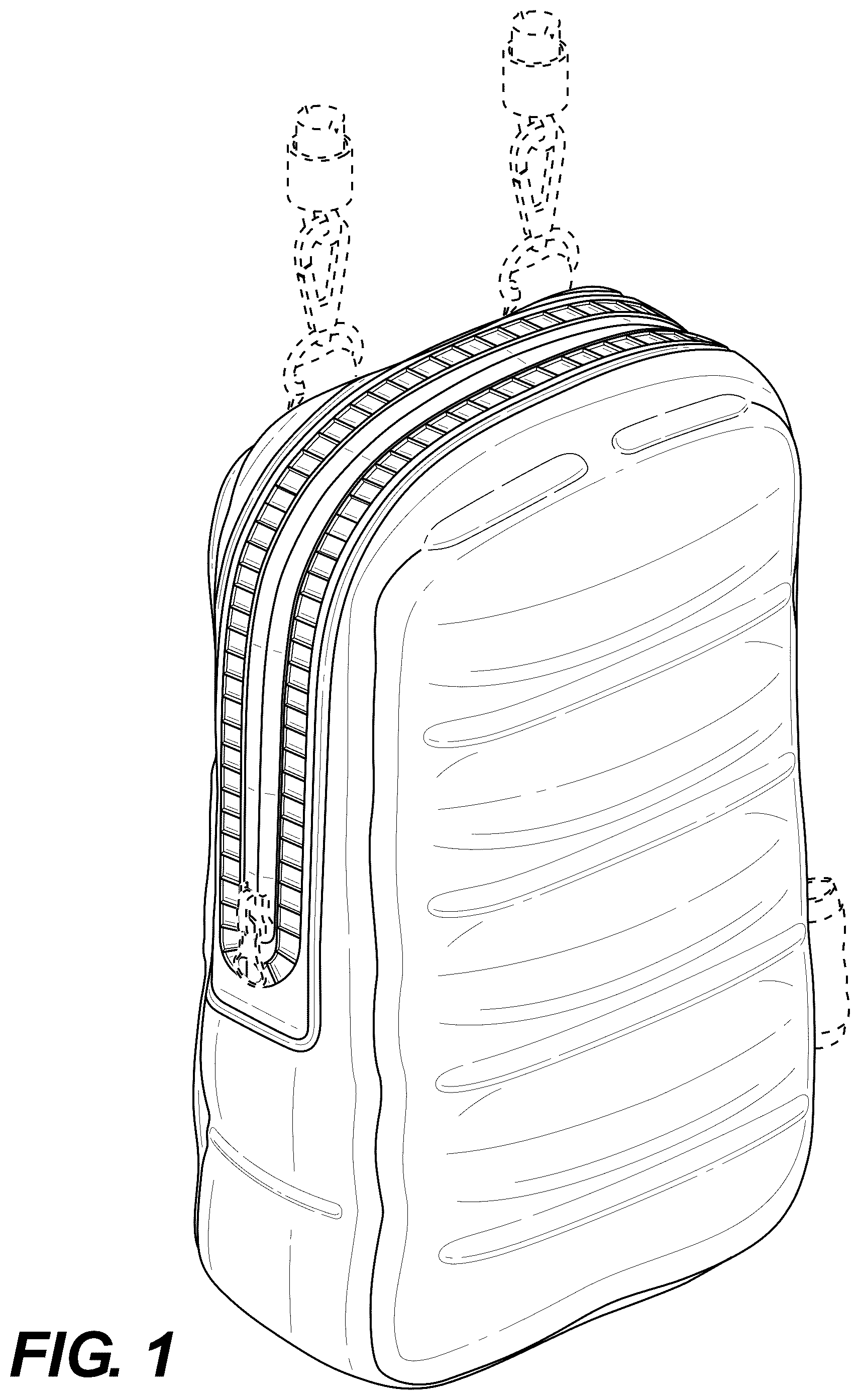 Patent USD1123395 Figure 1 – Inflatable case