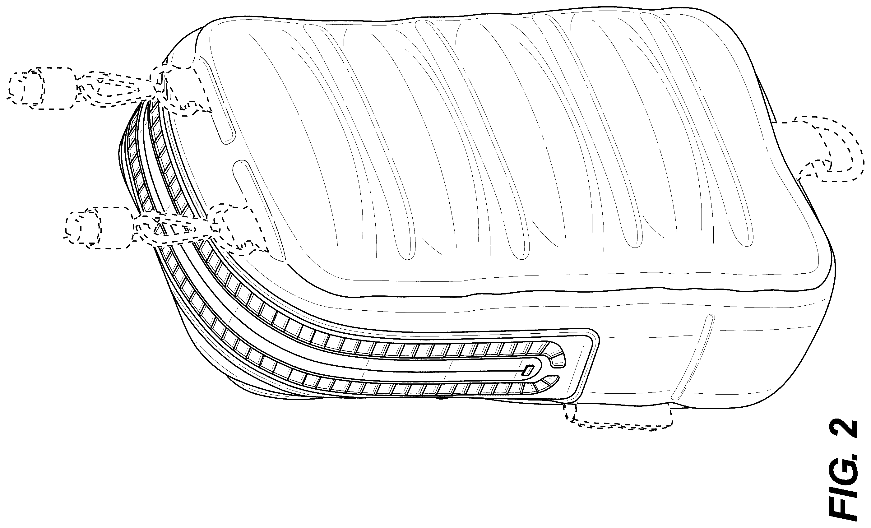 Patent USD1123395 Figure 2 – Inflatable case