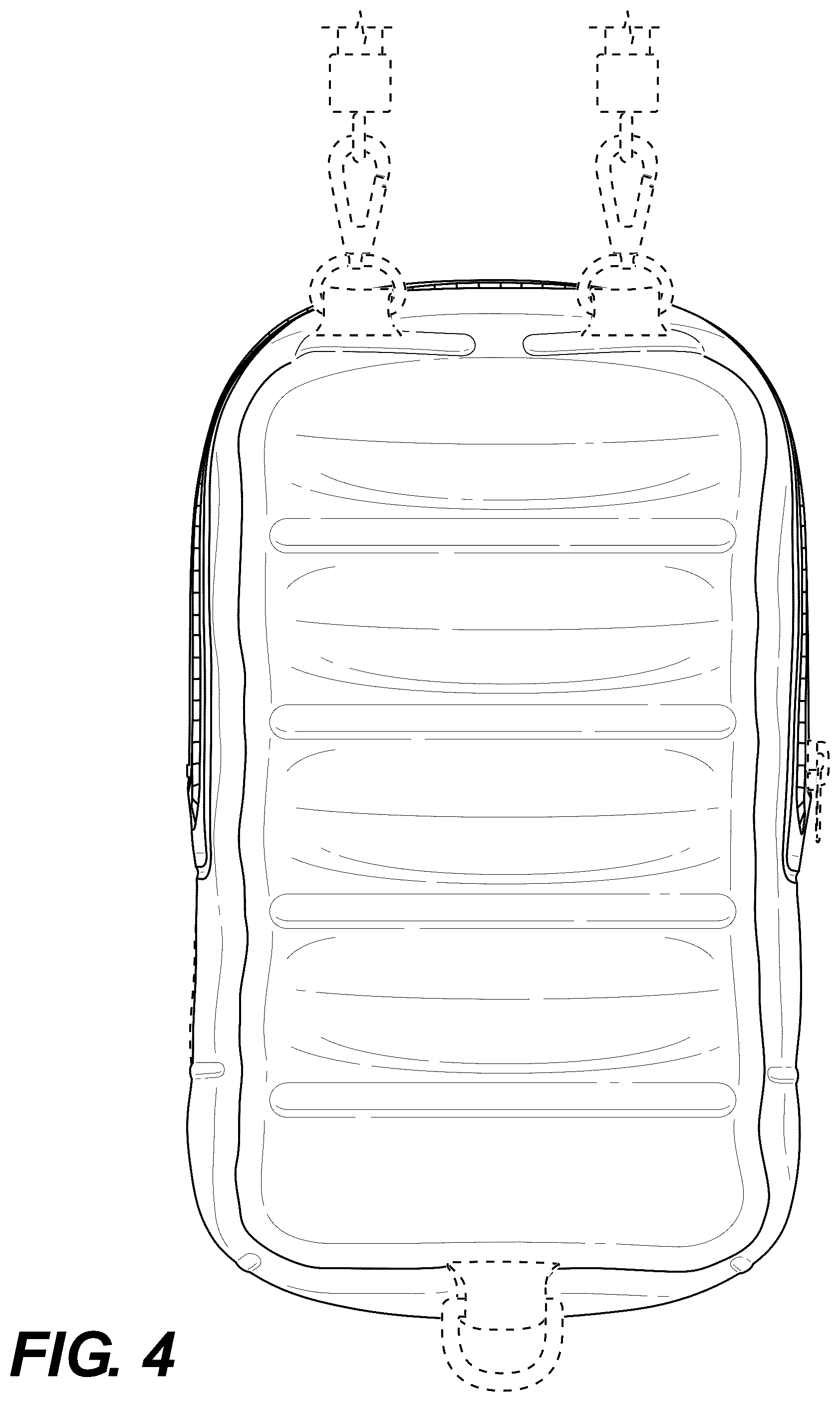 Patent USD1123395 Figure 4 – Inflatable case