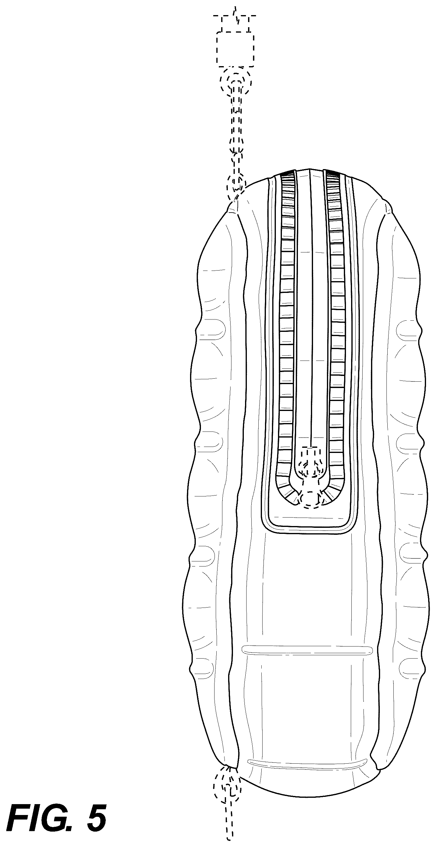 Patent USD1123395 Figure 5 – Inflatable case