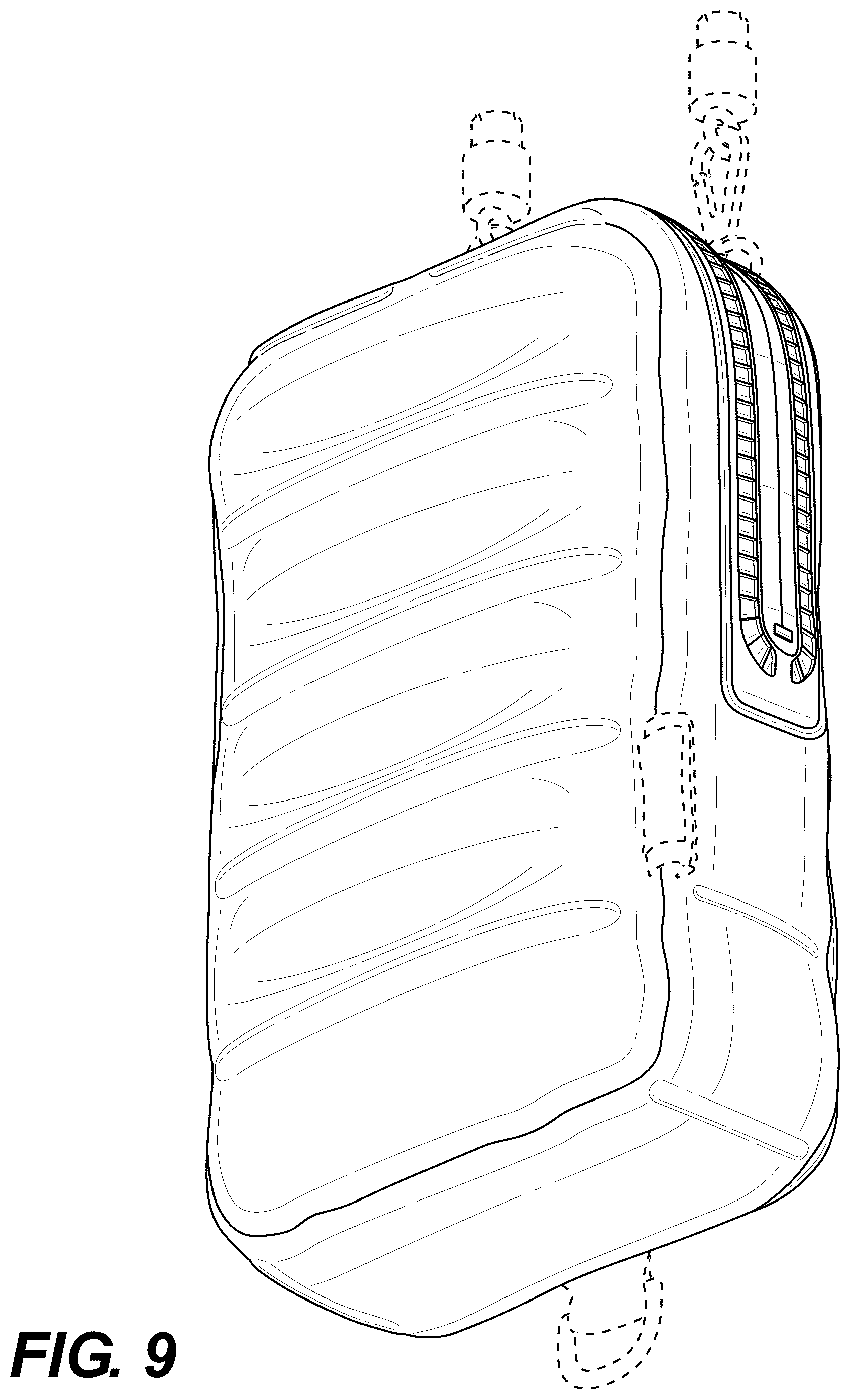 Patent USD1123395 Figure 9 – Inflatable case