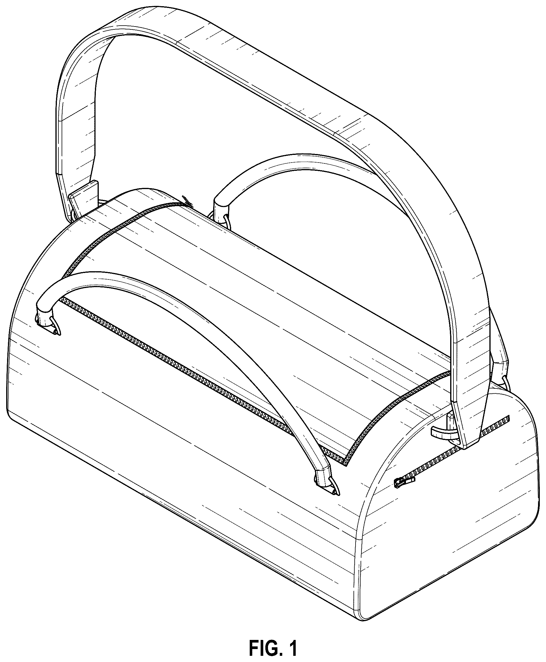 Patent USD1123398 Figure 1 – Shoe bag