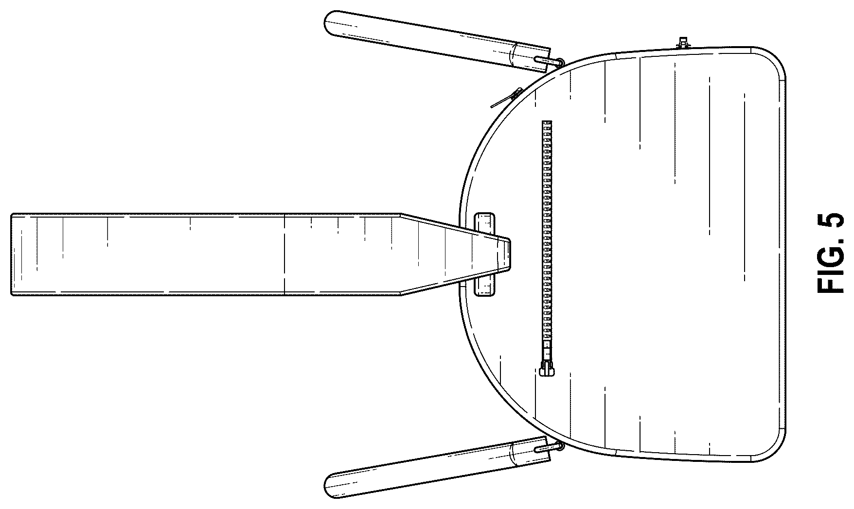 Patent USD1123398 Figure 5 – Shoe bag