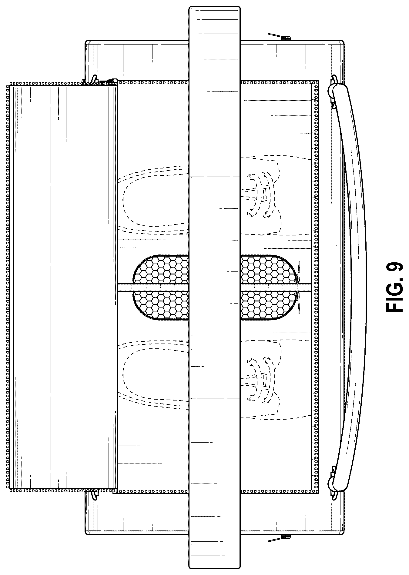 Patent USD1123398 Figure 8 – Shoe bag