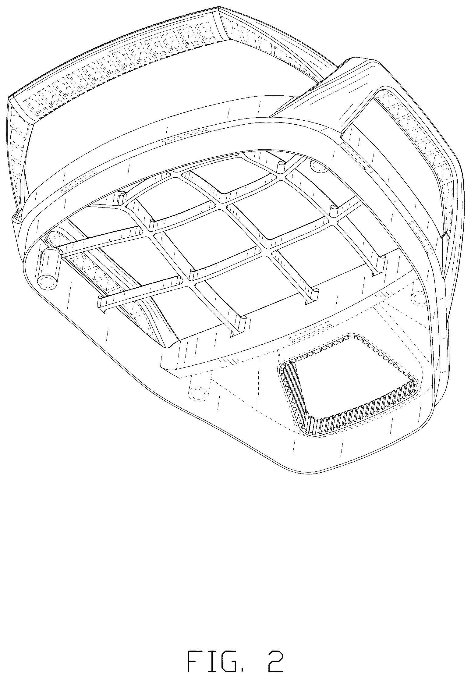 Patent USD1123399 Figure 2 – Golf bag divider top