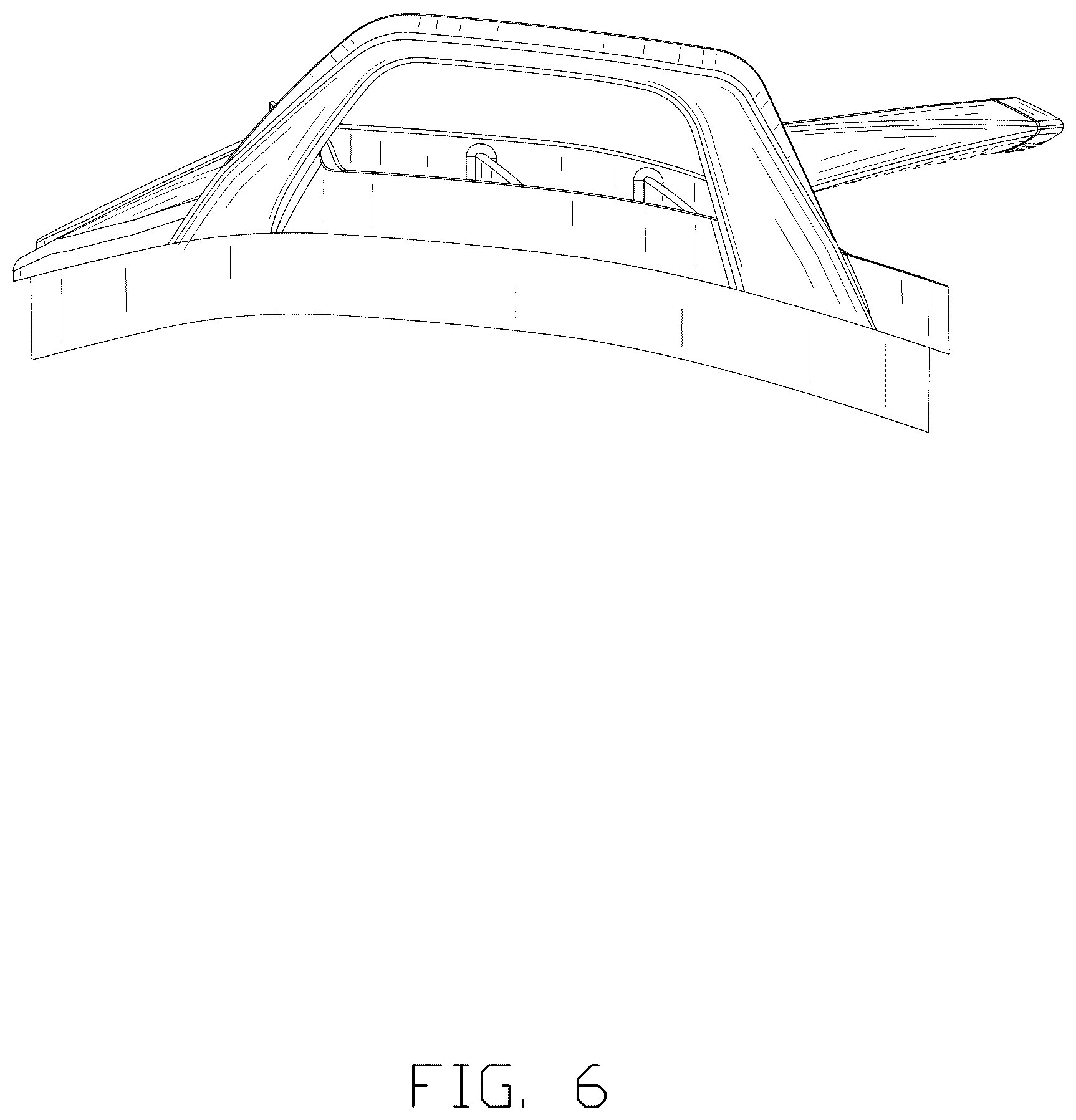 Patent USD1123399 Figure 6 – Golf bag divider top