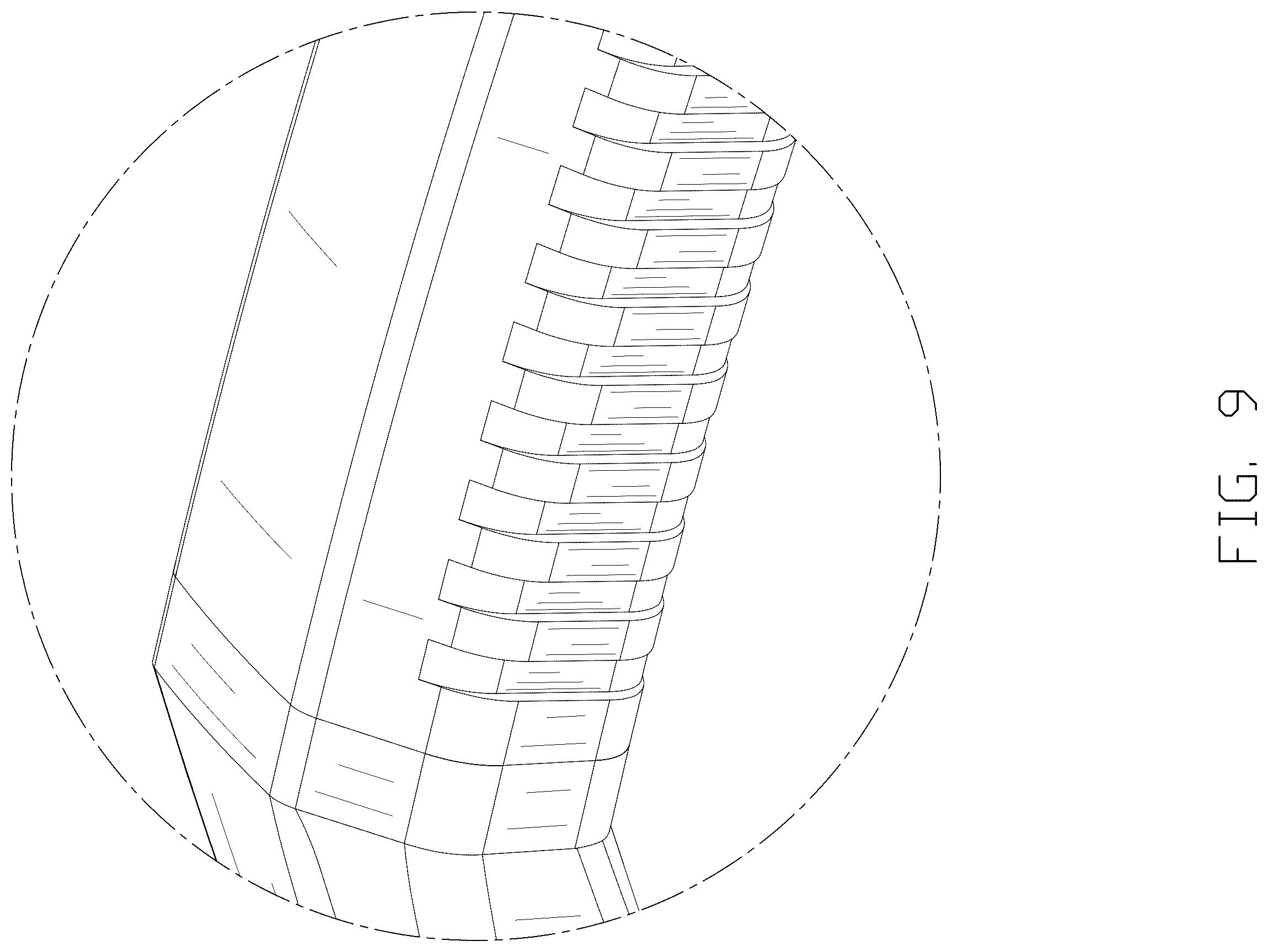 Patent USD1123399 Figure 9 – Golf bag divider top