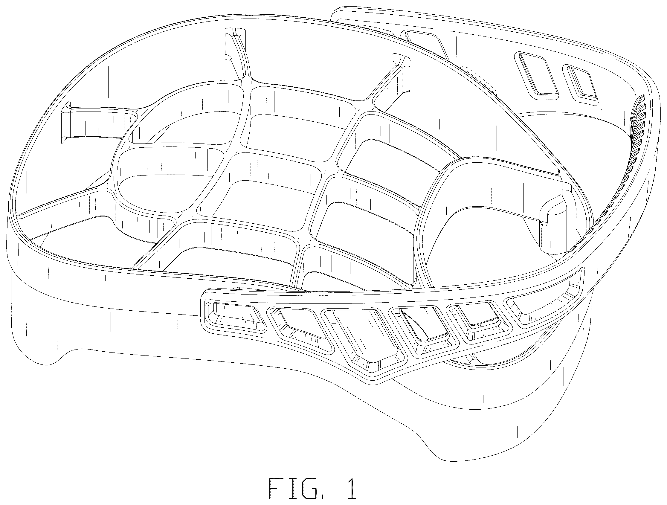Patent USD1123400 — Golf bag divider top — Figure 1