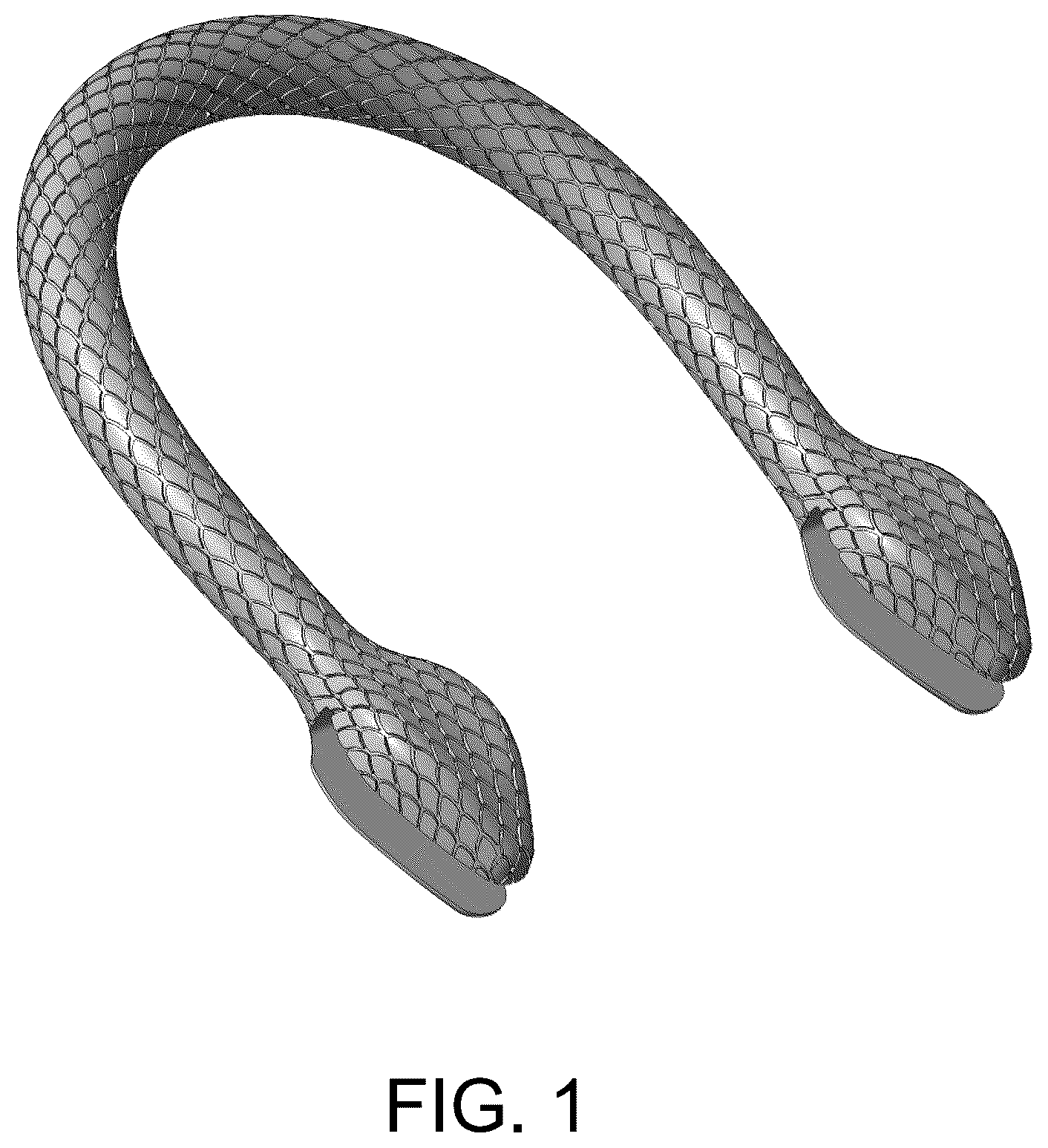 Patent USD1123401 Figure 1 – Handle of a handbag