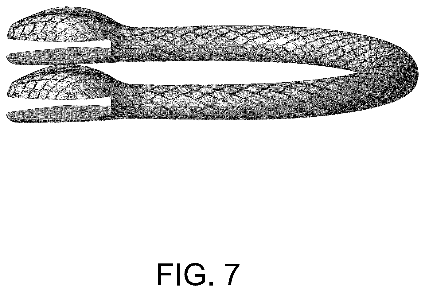 Patent USD1123401 Figure 7 – Handle of a handbag