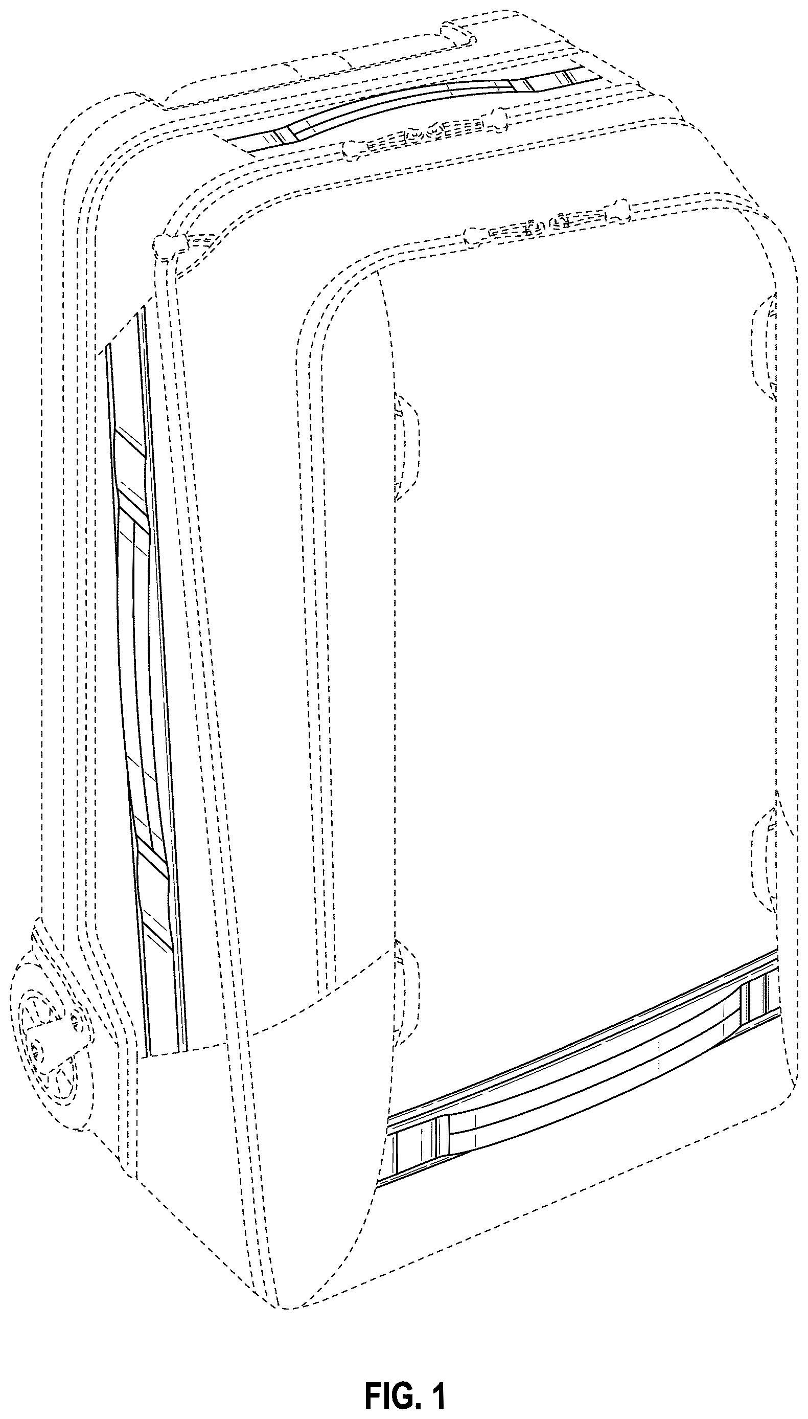 Patent USD1123403 — Suitcase — Figure 1