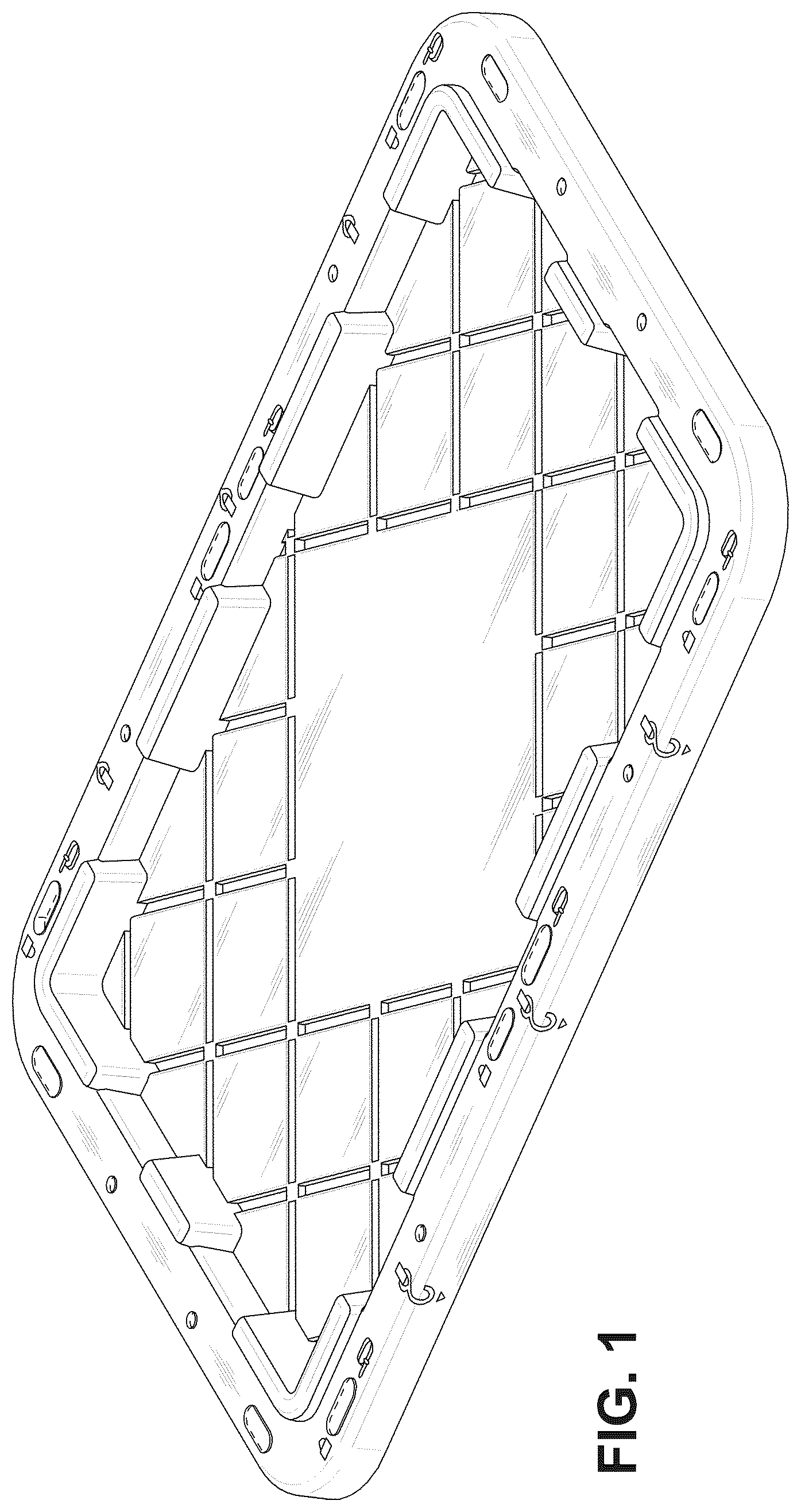 Patent USD1123404 — Lid with central diamond element — Figure 1