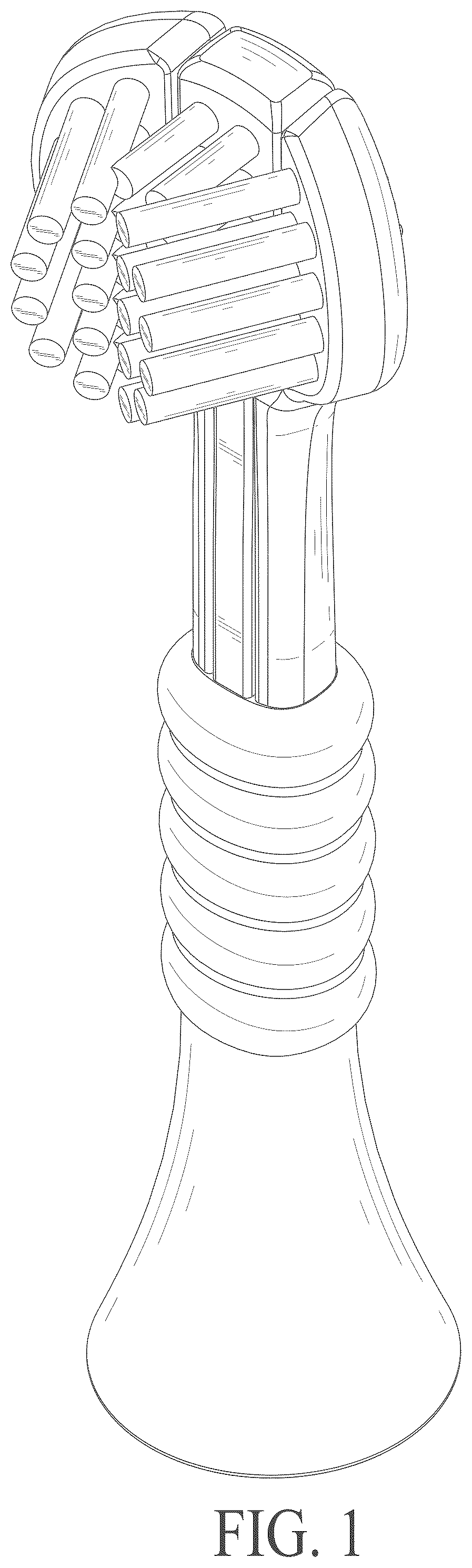 Patent USD1123406 — Toothbrush head — Figure 1