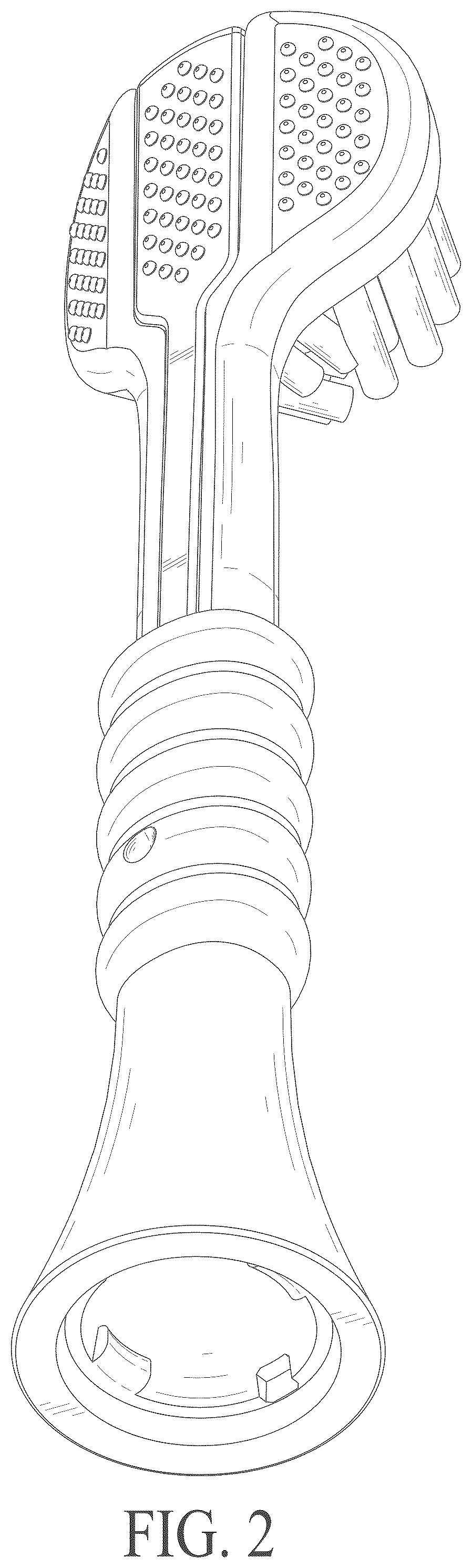 Patent USD1123406 Figure 2 – Toothbrush head
