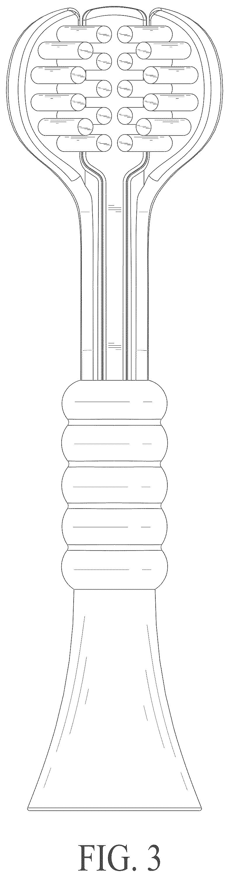 Patent USD1123406 Figure 3 – Toothbrush head