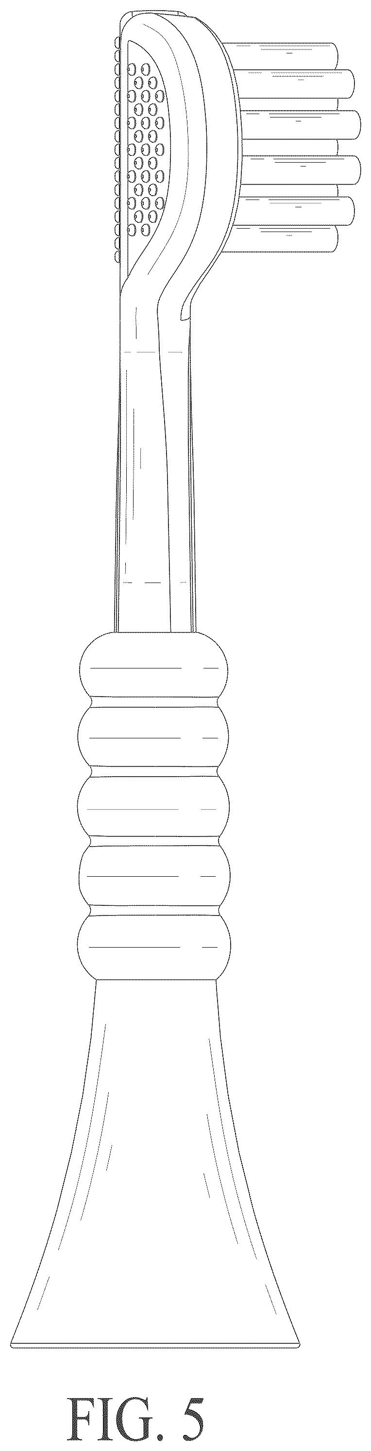 Patent USD1123406 Figure 5 – Toothbrush head