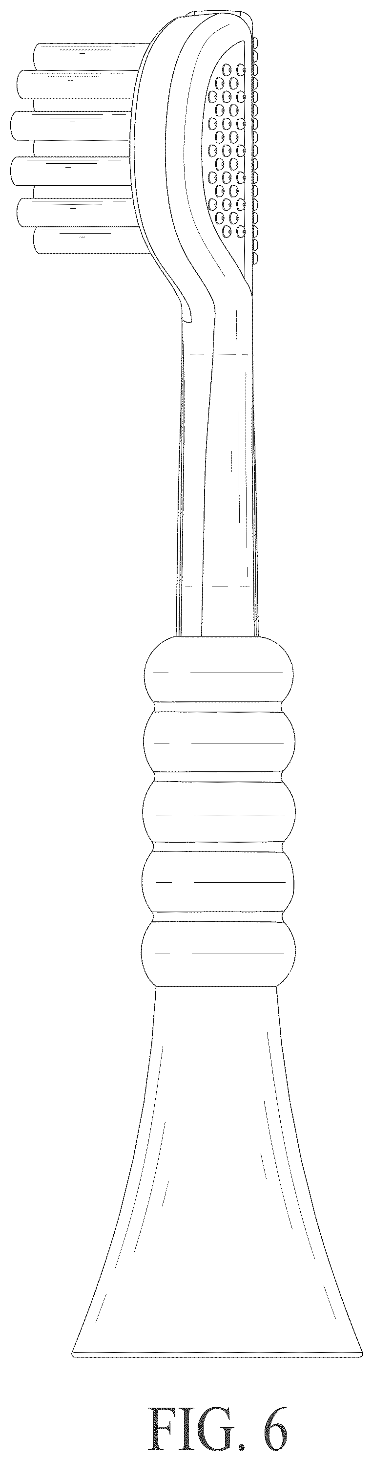 Patent USD1123406 Figure 6 – Toothbrush head
