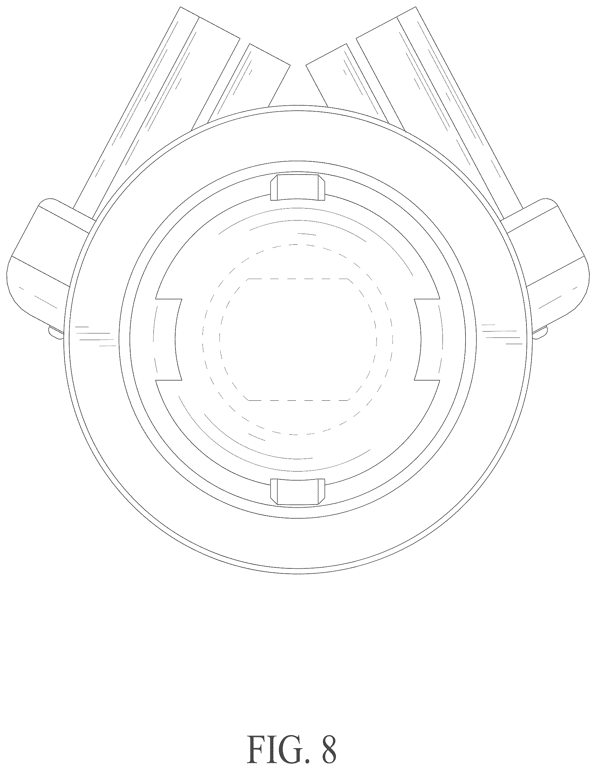 Patent USD1123406 Figure 8 – Toothbrush head