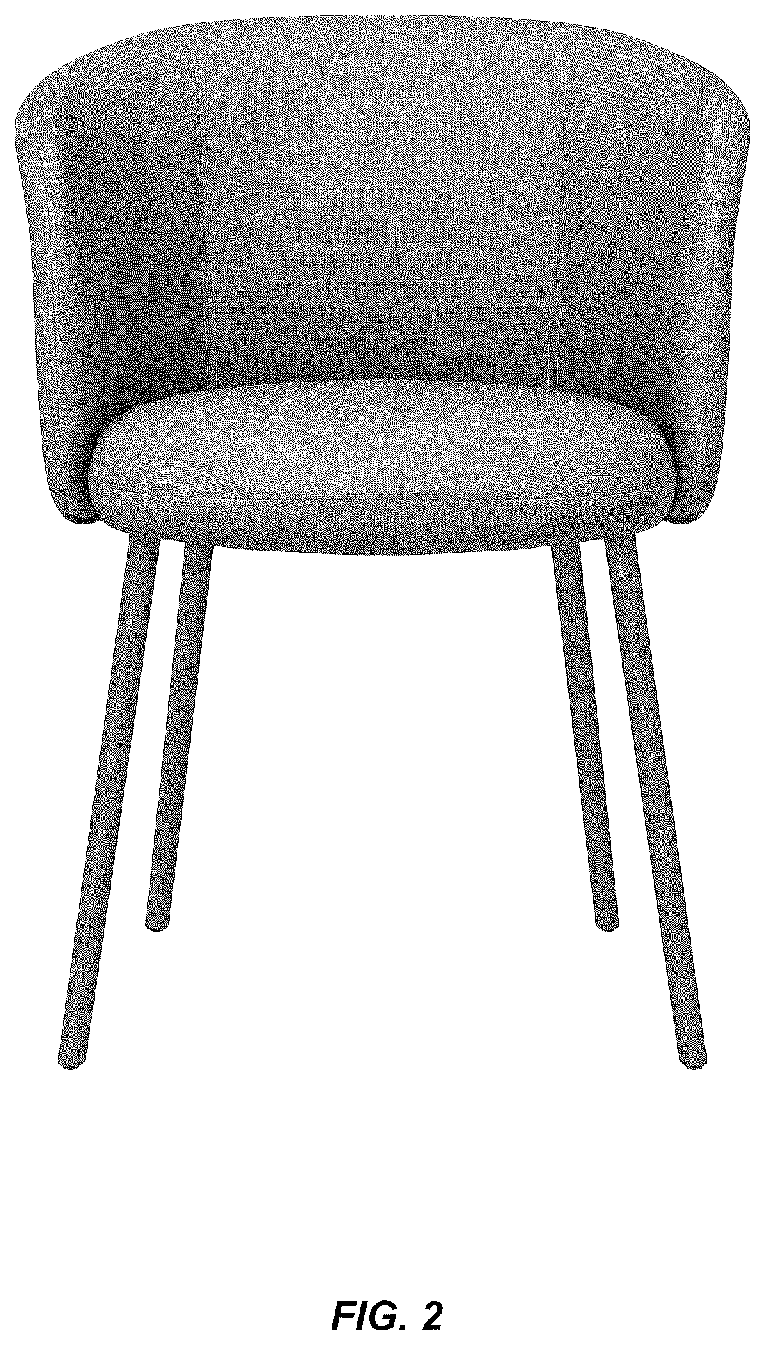 Patent USD1123416 Figure 2 – Chair